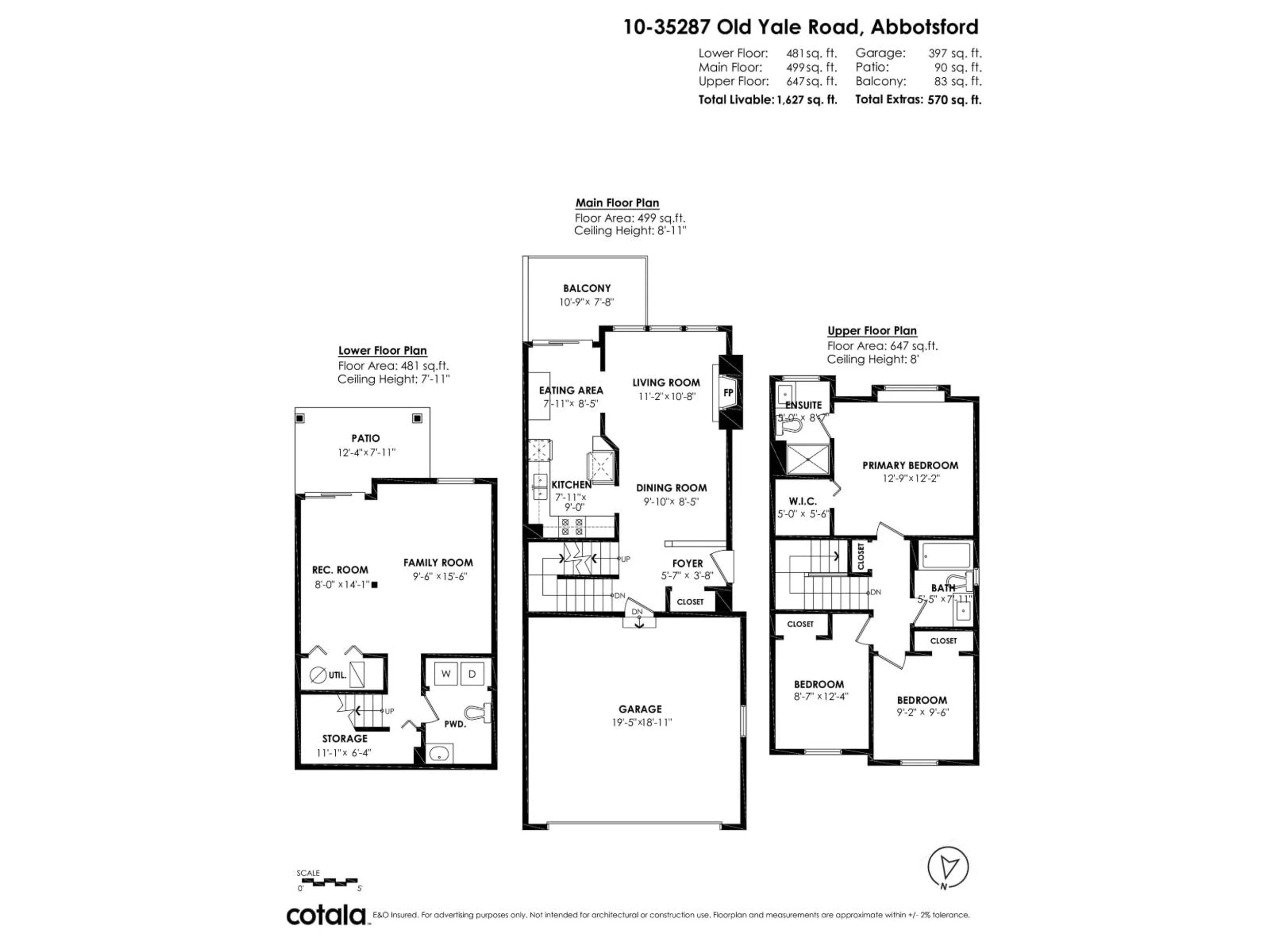 Floor plan for 10 - 35287 OLD YALE ROAD, Abbotsford British Columbia V3G8H5