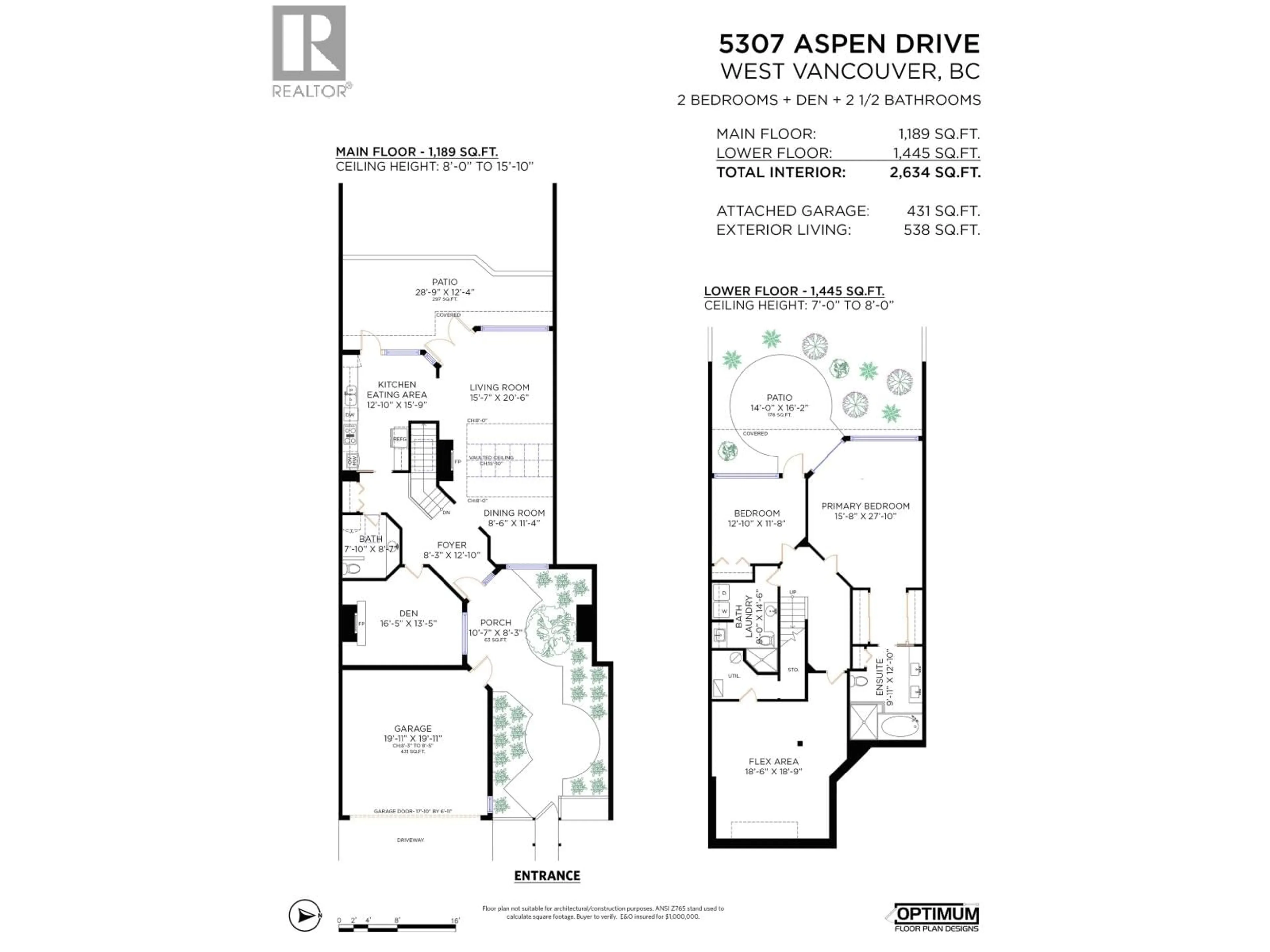 Floor plan for 5307 ASPEN DRIVE, West Vancouver British Columbia V7W3C8