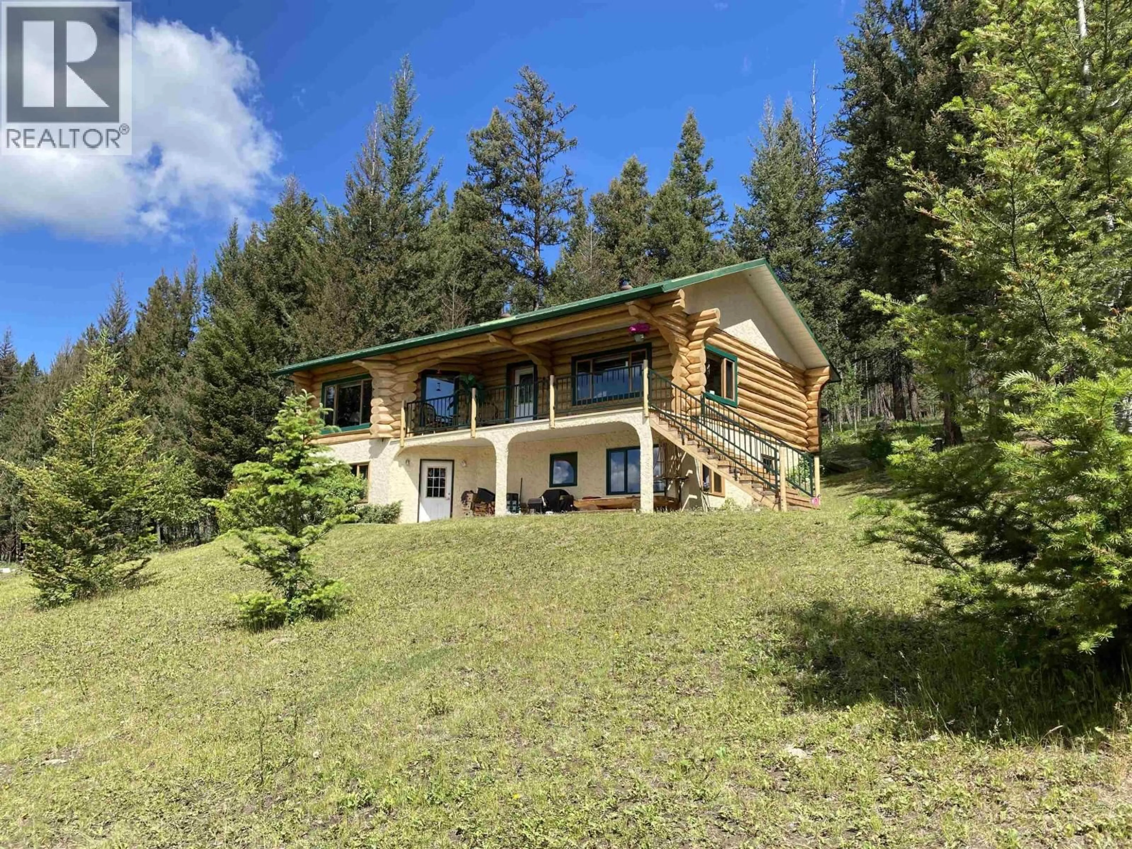 A pic from outside/outdoor area/front of a property/back of a property/a pic from drone, unknown for 6344 HIGHLAND CRESCENT, 100 Mile House British Columbia V0K2E3