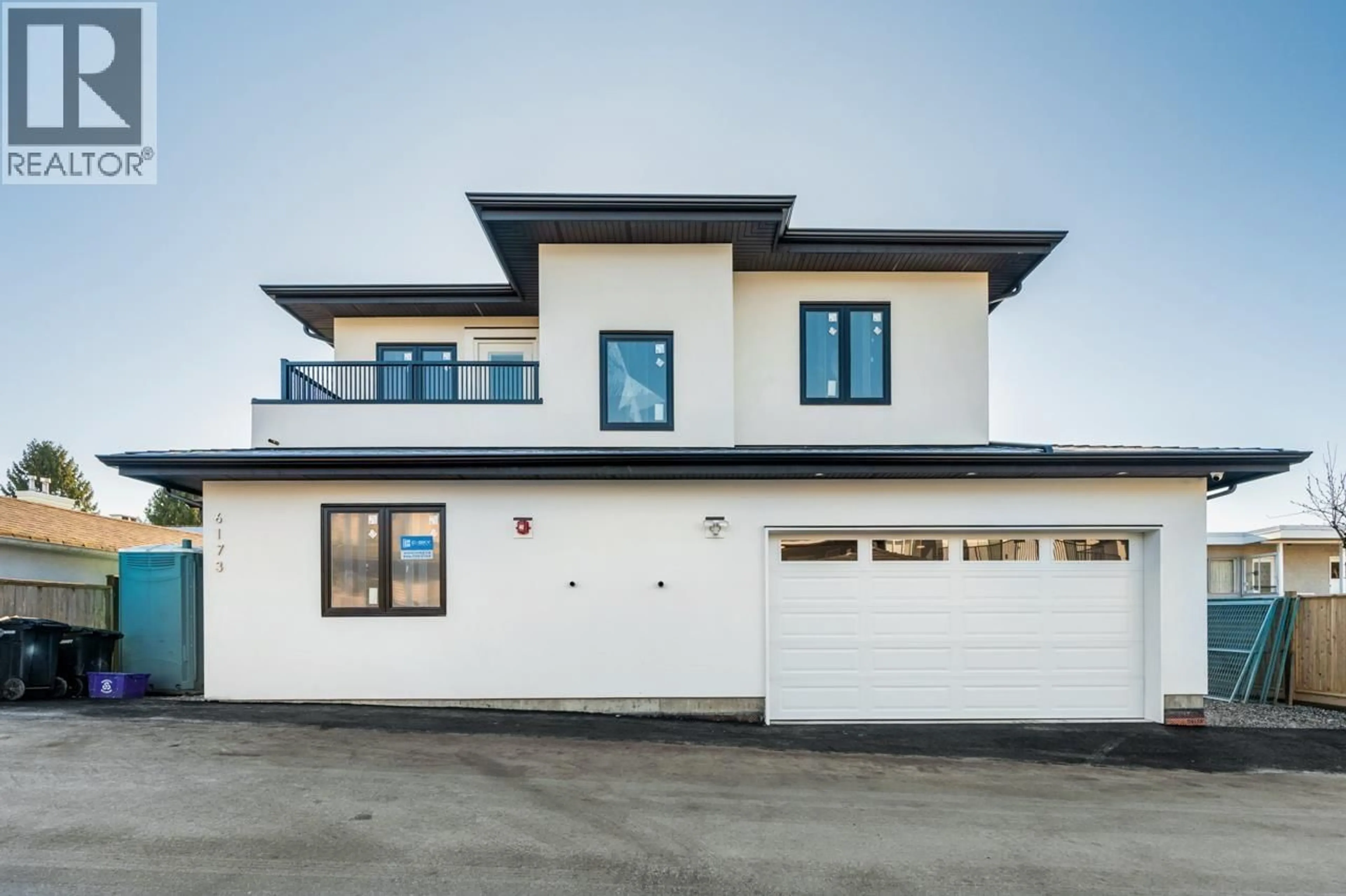 Home with vinyl exterior material, street for 6173 AUBREY STREET, Burnaby British Columbia V5B2C9