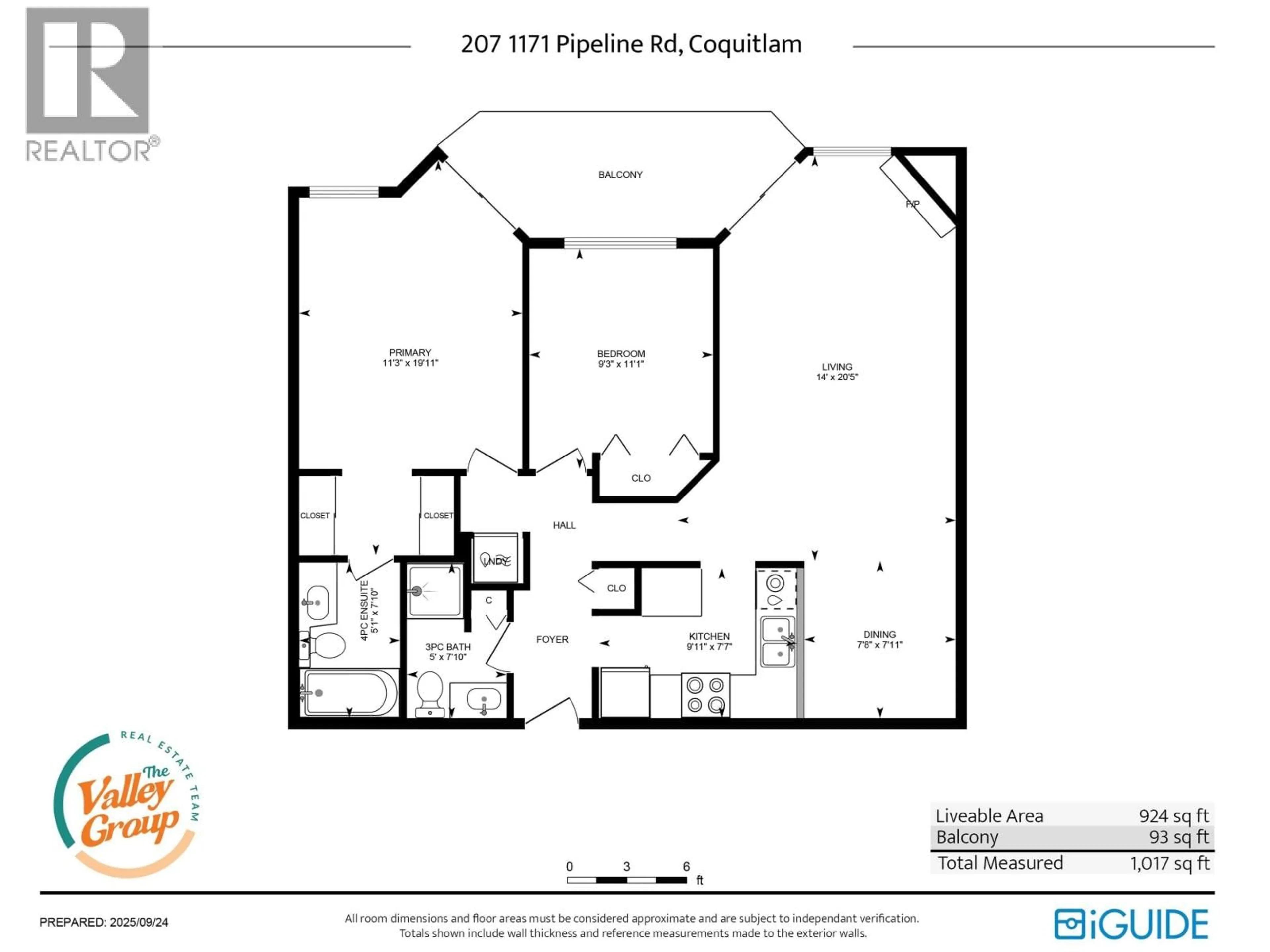Floor plan for 207 - 1171 PIPELINE ROAD, Coquitlam British Columbia V3B4R9