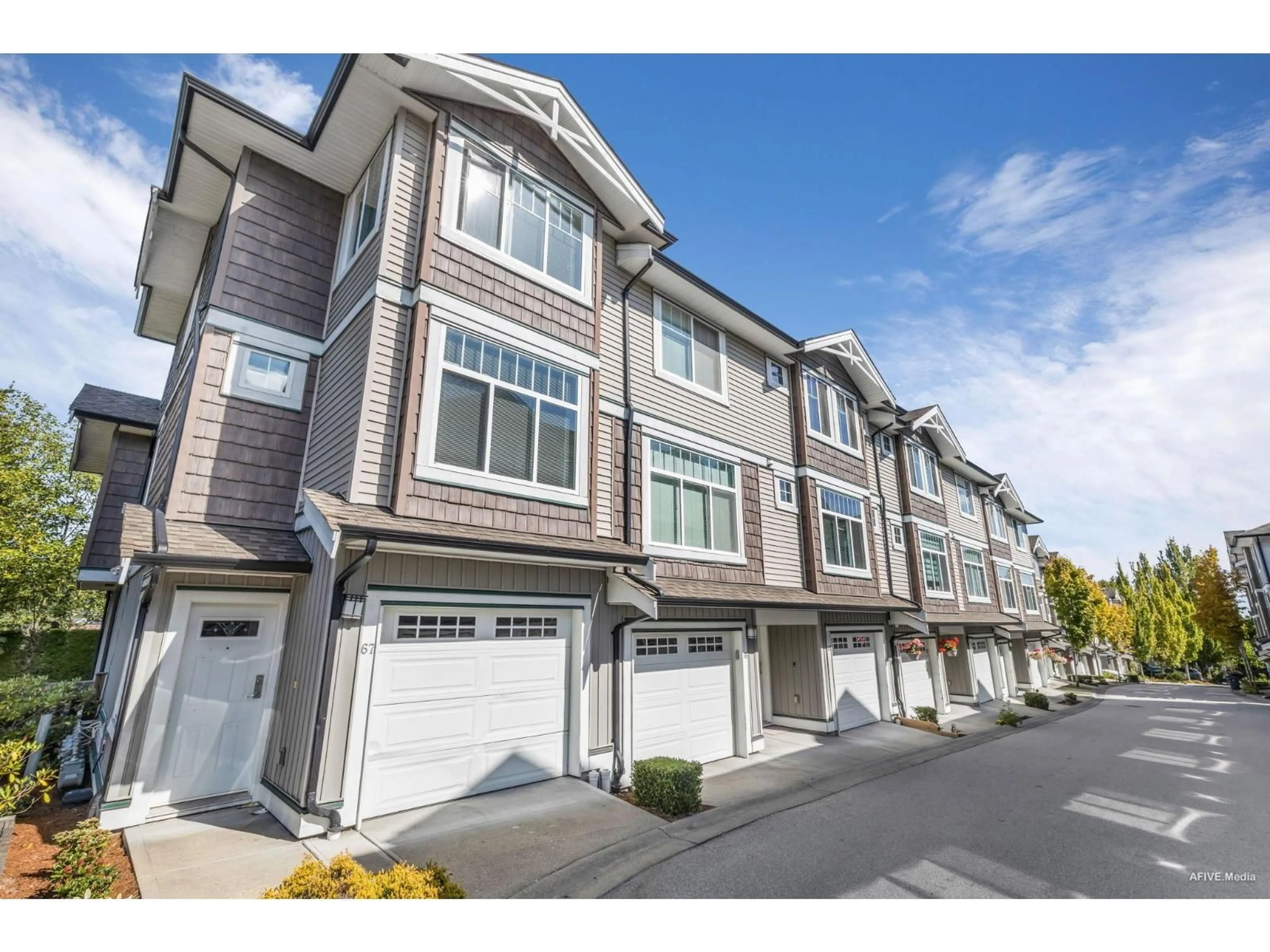 A pic from outside/outdoor area/front of a property/back of a property/a pic from drone, street for 65 - 14356 63A AVENUE, Surrey British Columbia V3X1A2