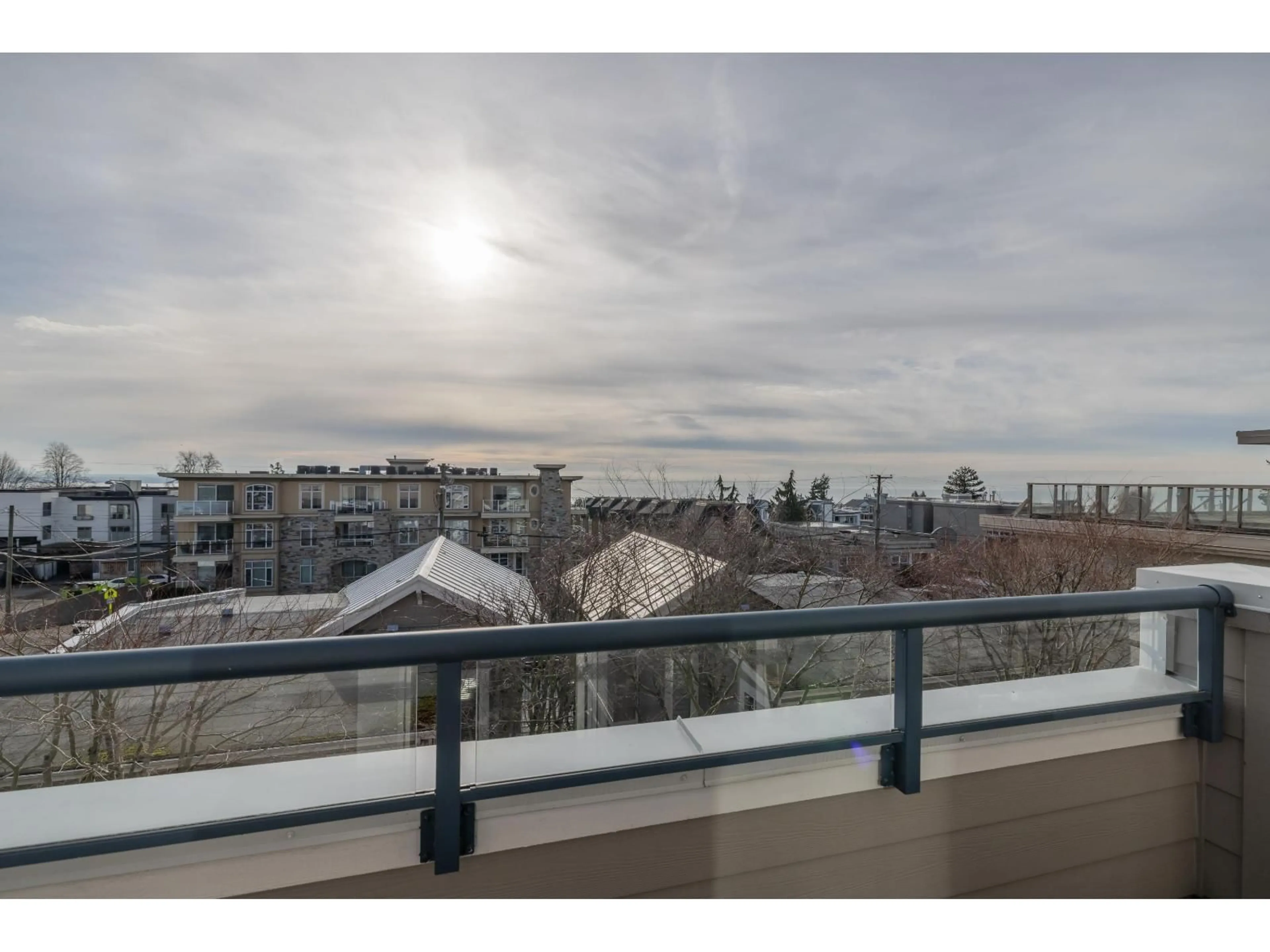 Balcony in the apartment, city buildings view from balcony for 7 - 15161 PROSPECT AVENUE, White Rock British Columbia V4B4B8