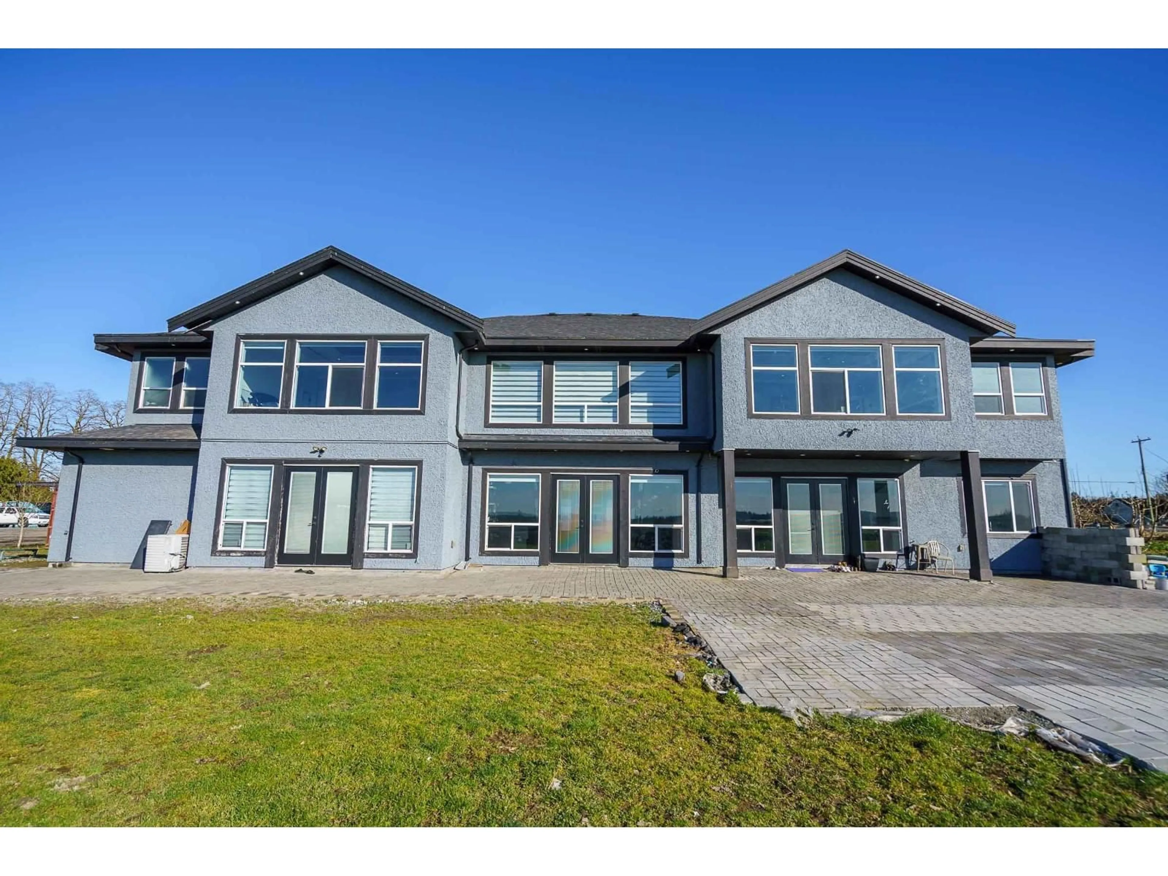 A pic from outside/outdoor area/front of a property/back of a property/a pic from drone, water/lake/river/ocean view for 4371 184 STREET, Surrey British Columbia V3Z1B7