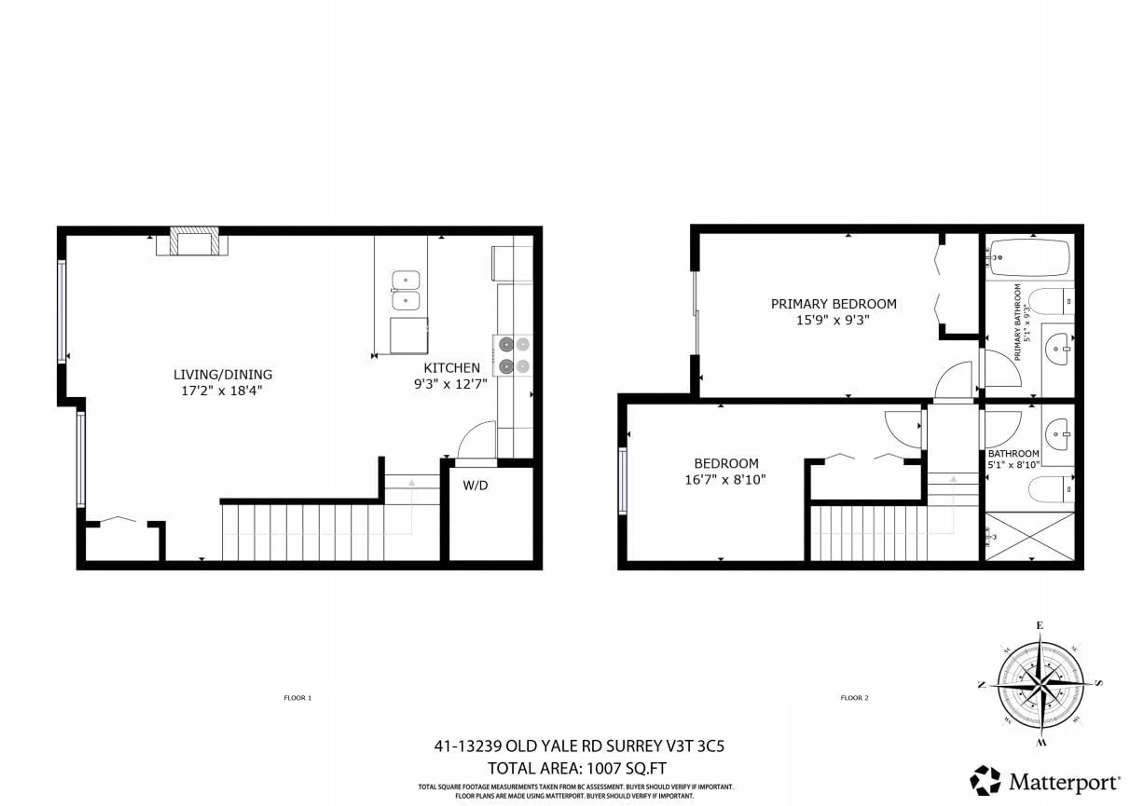 Floor plan for 41 - 13239 OLD YALE ROAD, Surrey British Columbia V3T3C5