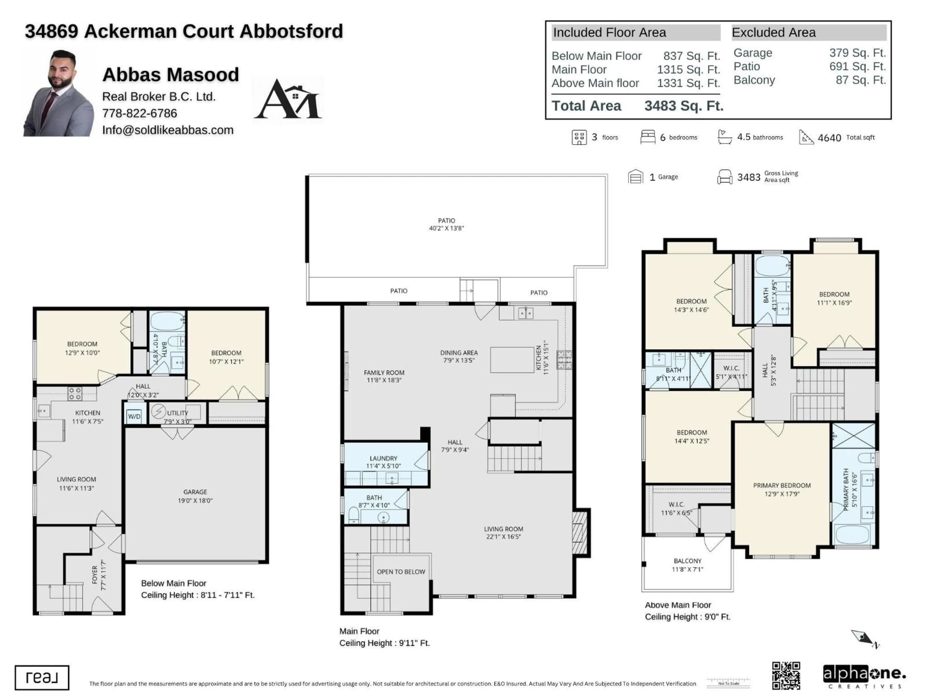 Floor plan for 34869 ACKERMAN COURT, Abbotsford British Columbia V2S8J9