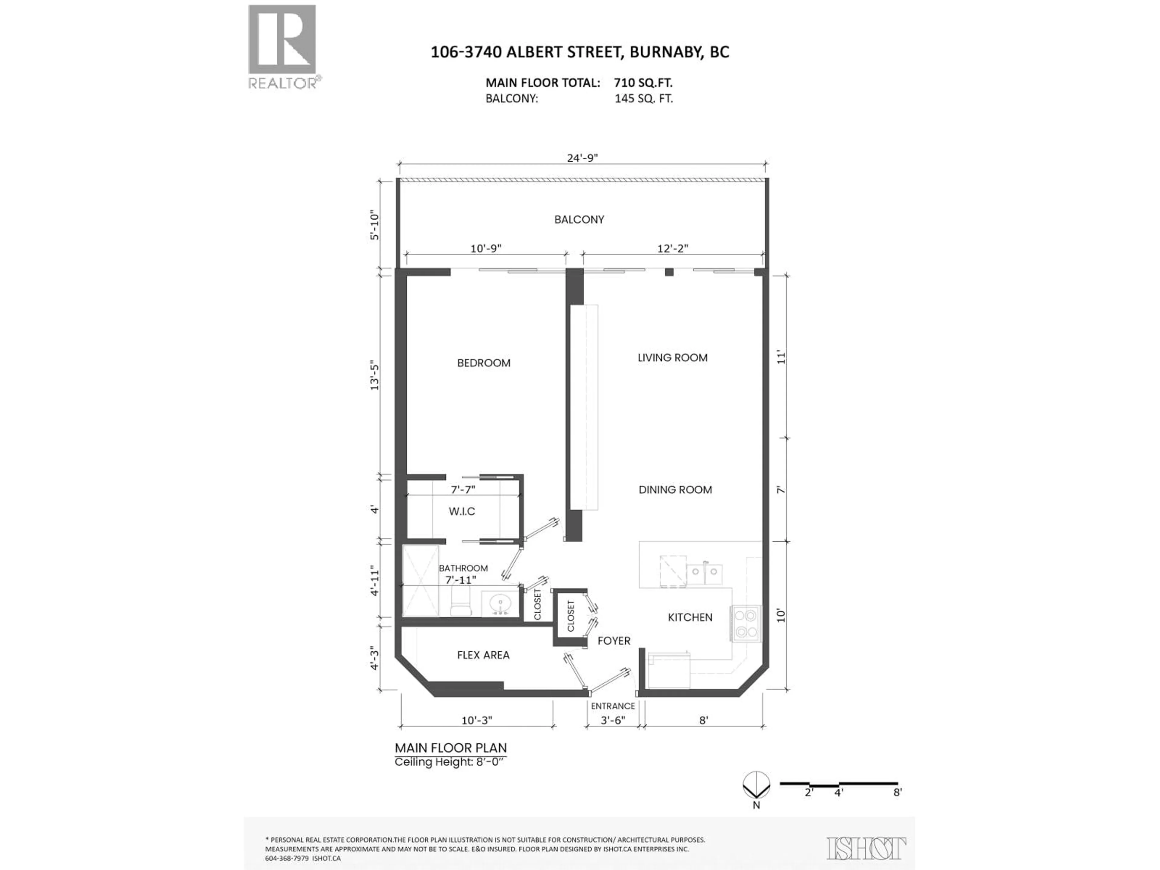 Floor plan for 106 - 3740 ALBERT STREET, Burnaby British Columbia V5C5Y7