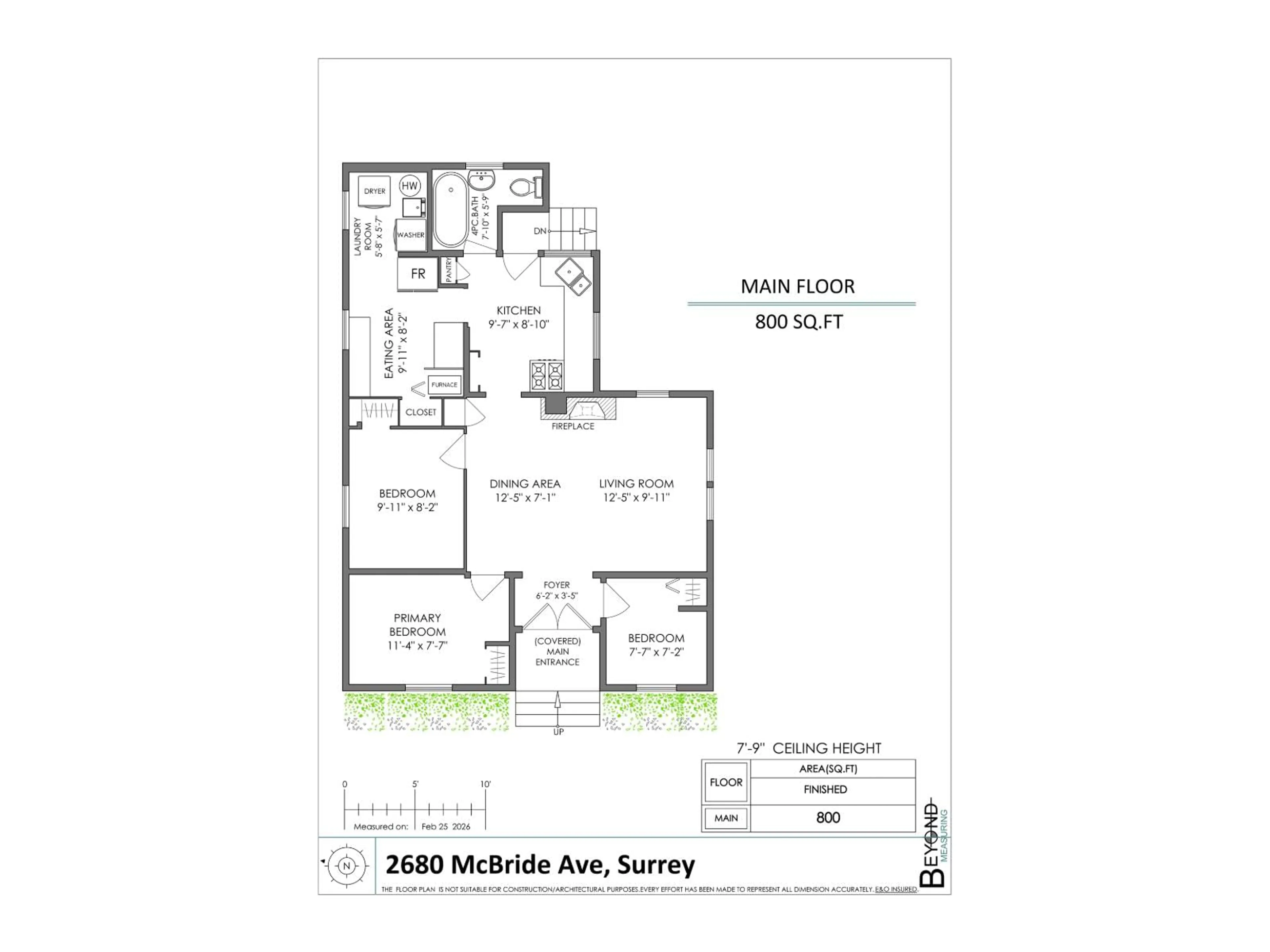 Floor plan for 2680 MCBRIDE AVENUE, Surrey British Columbia V4A3G1