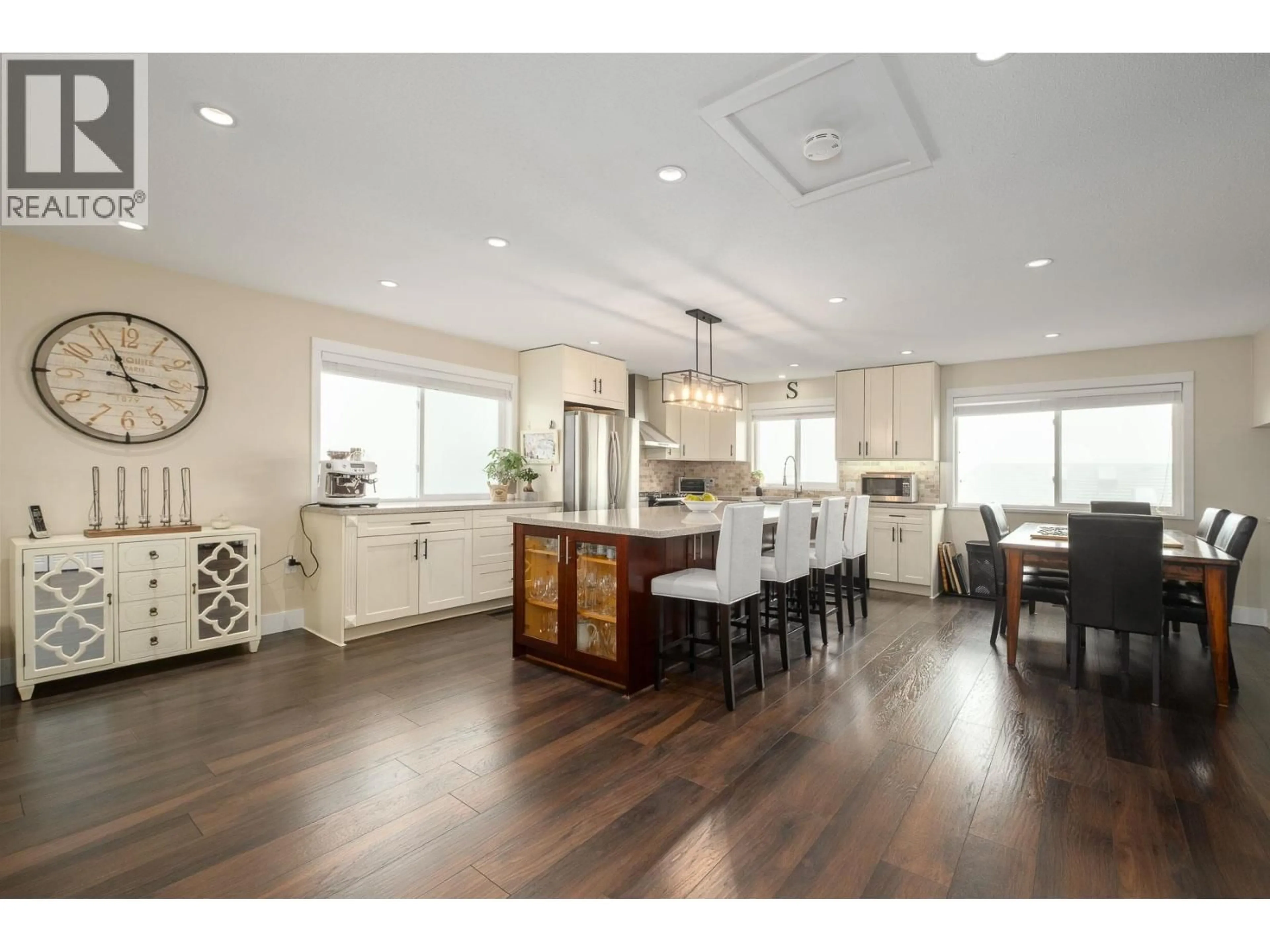 Open concept kitchen, wood/laminate floor for 459 CARIBOO CRESCENT, Coquitlam British Columbia V3C4X6