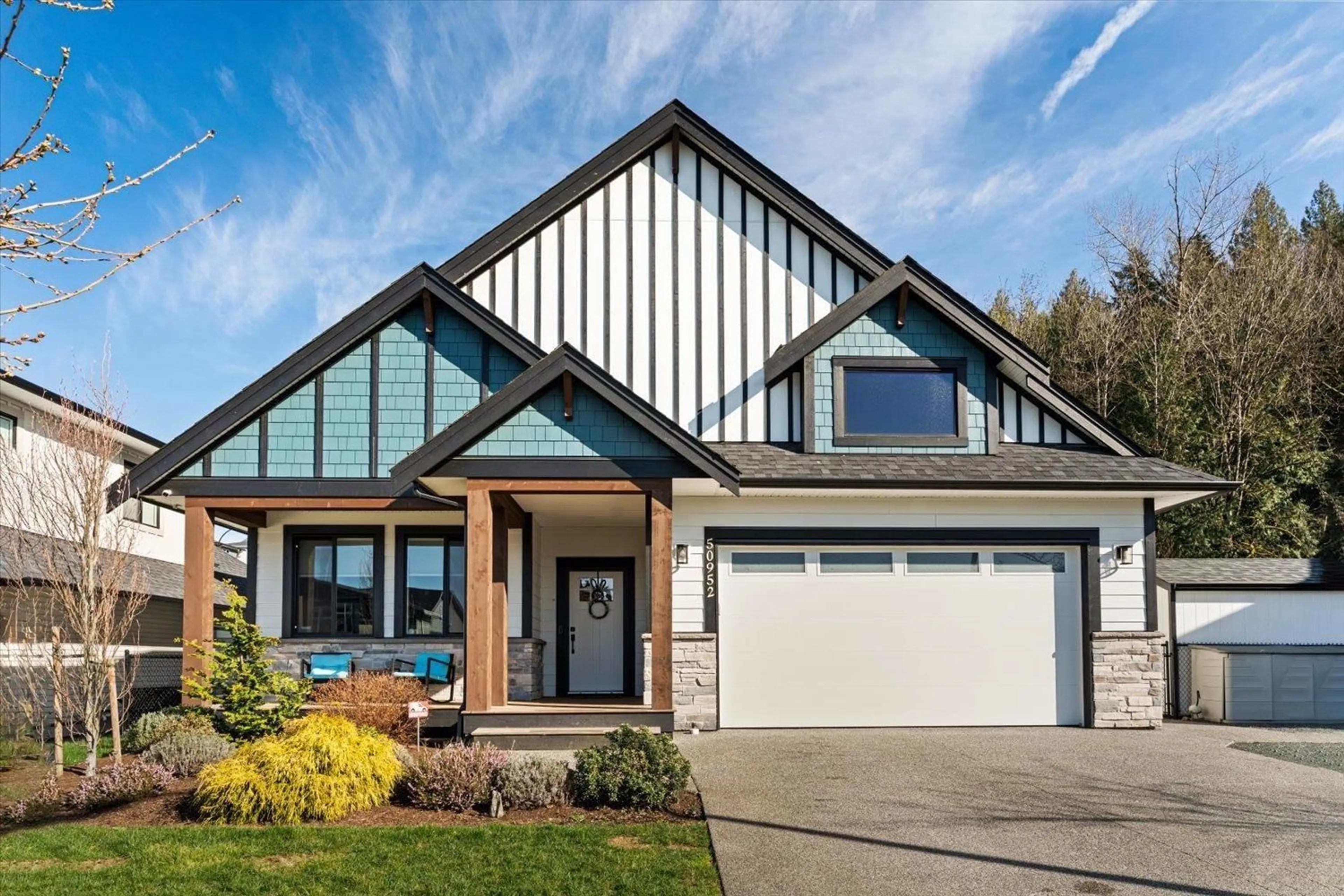 Home with vinyl exterior material, street for 50952 SOPHIE CRESCENT, Chilliwack British Columbia V4Z0C1