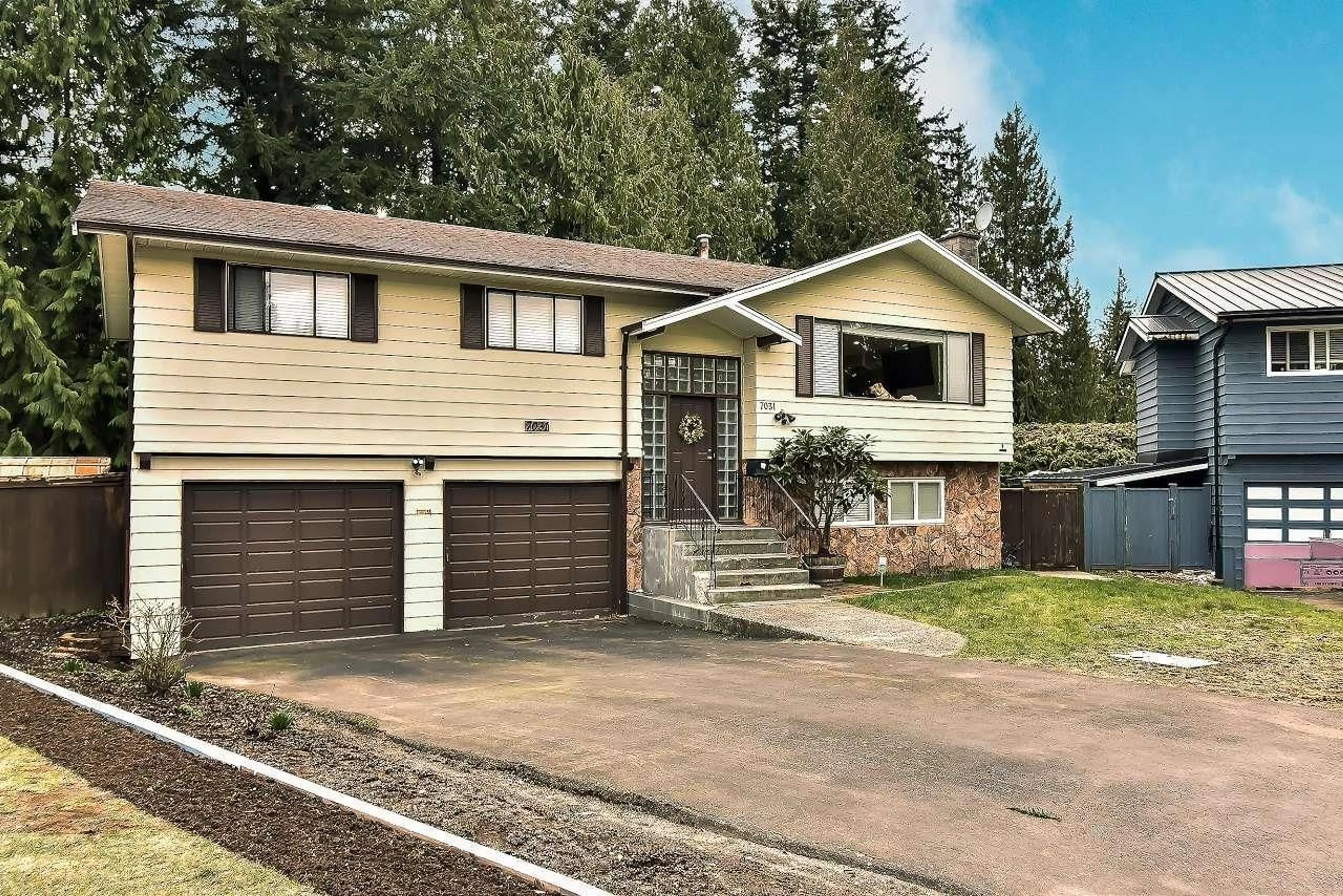 Home with vinyl exterior material, street for 7031 115A STREET, Delta British Columbia V4E2E4