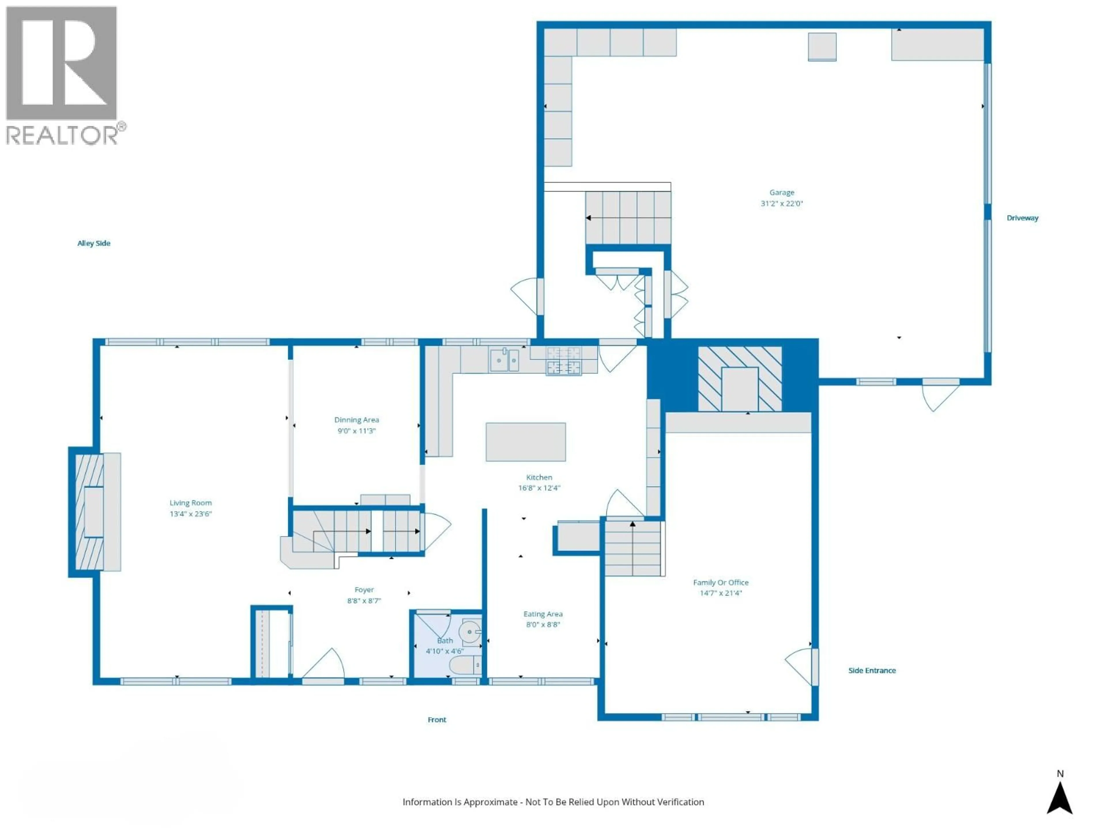 Floor plan for 1689 BIRCH STREET, Prince George British Columbia V2L1B3