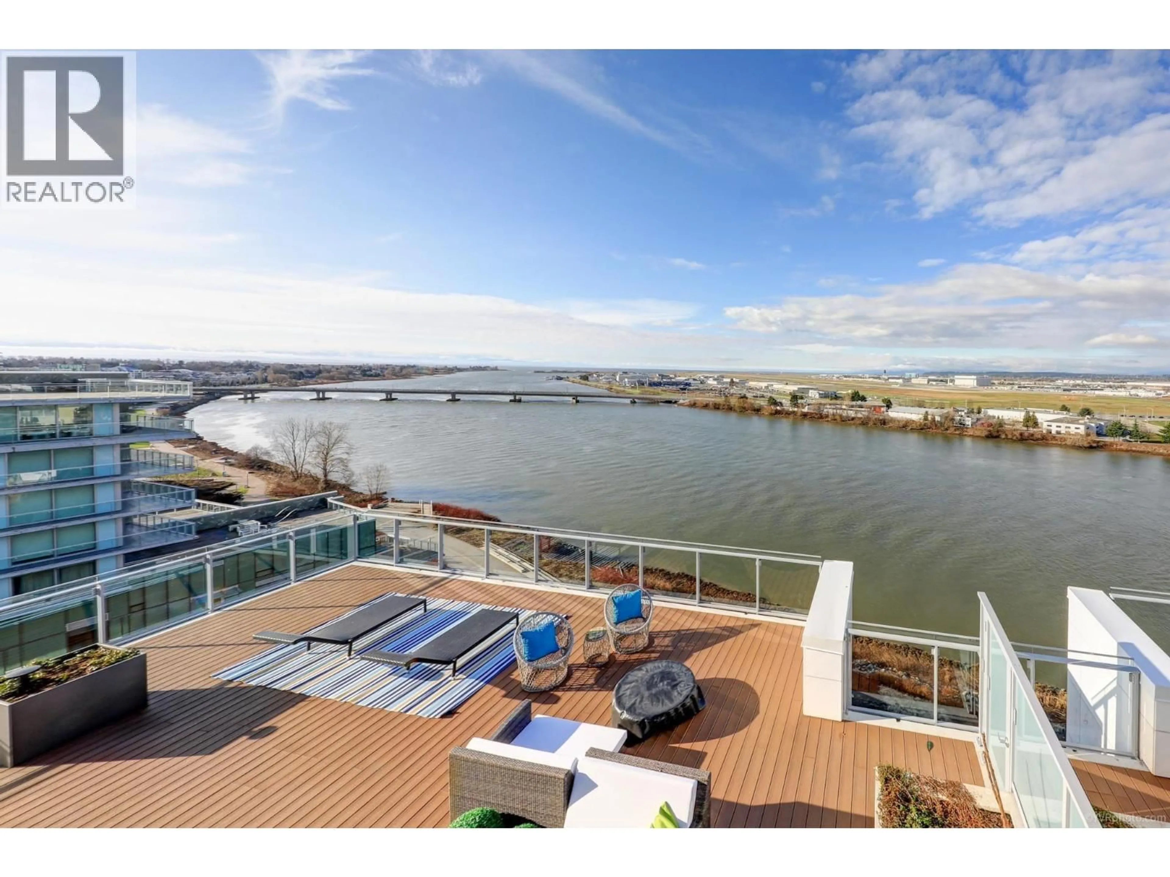 Patio, water/lake/river/ocean view for 1201 - 6811 PEARSON WAY, Richmond British Columbia V7C0E7