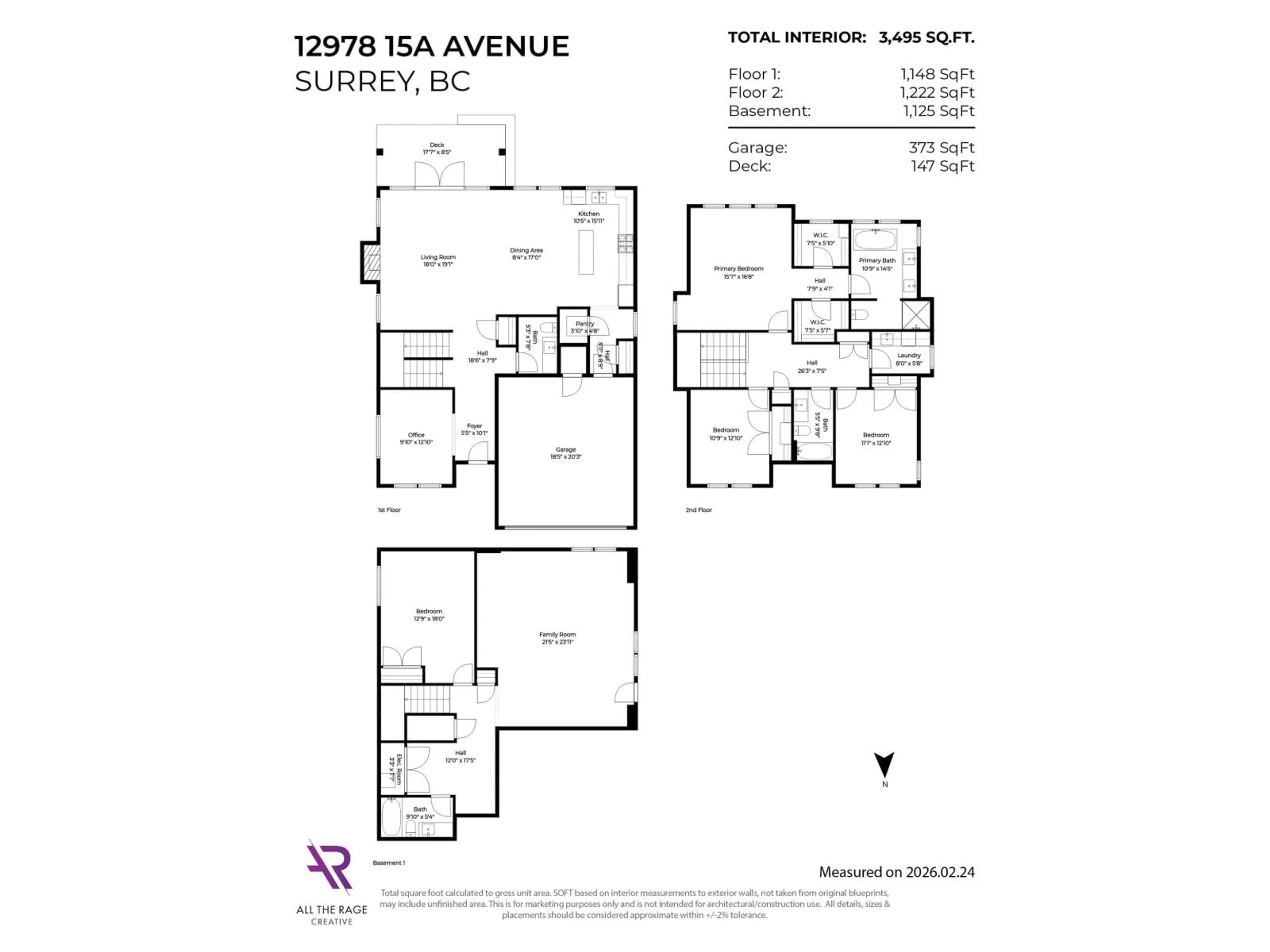 Floor plan for 12978 15A AVENUE, Surrey British Columbia V4A0B7