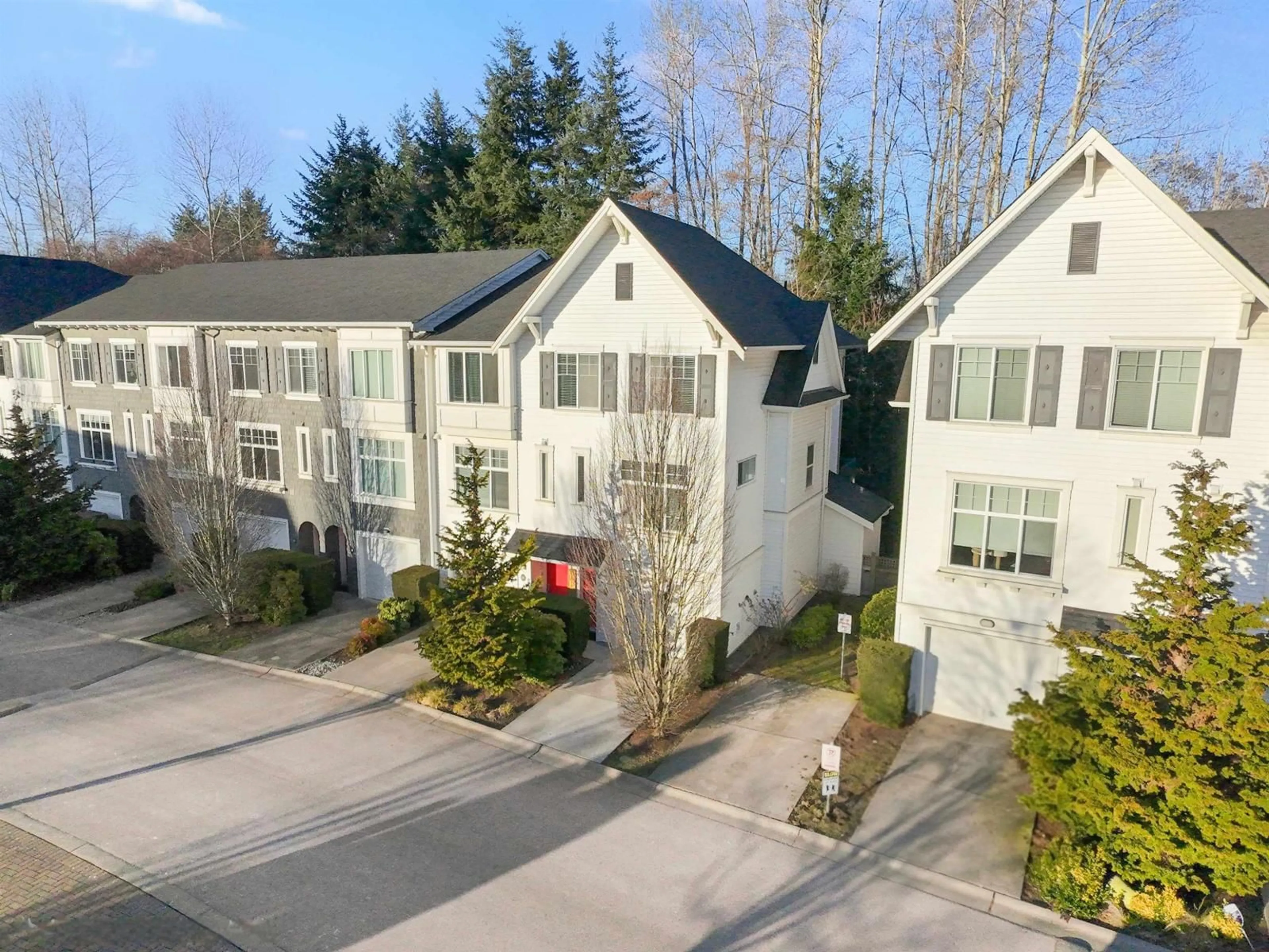 A pic from outside/outdoor area/front of a property/back of a property/a pic from drone, street for 17 - 18681 68 AVENUE, Surrey British Columbia V4N5V1