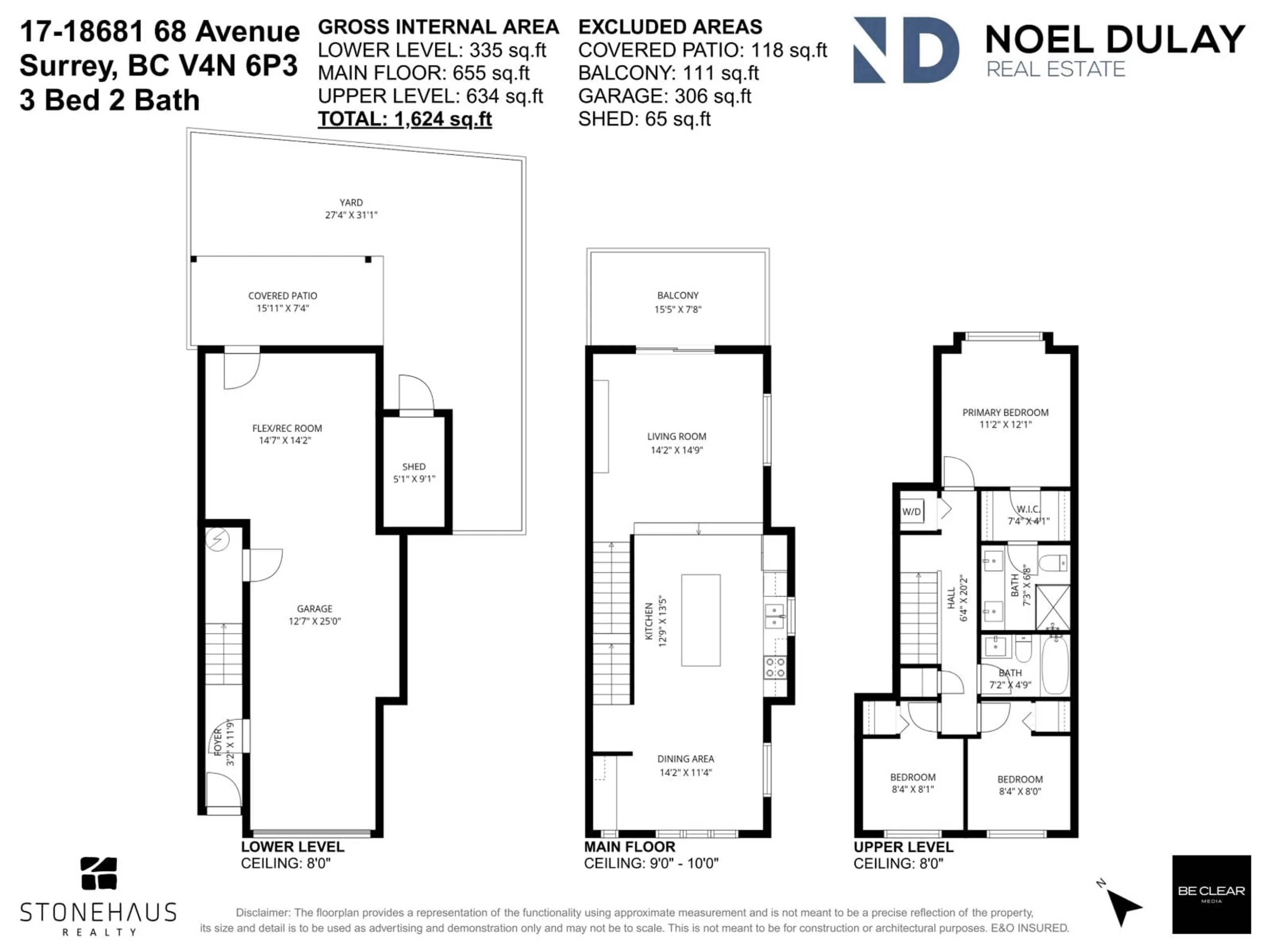 Floor plan for 17 - 18681 68 AVENUE, Surrey British Columbia V4N5V1