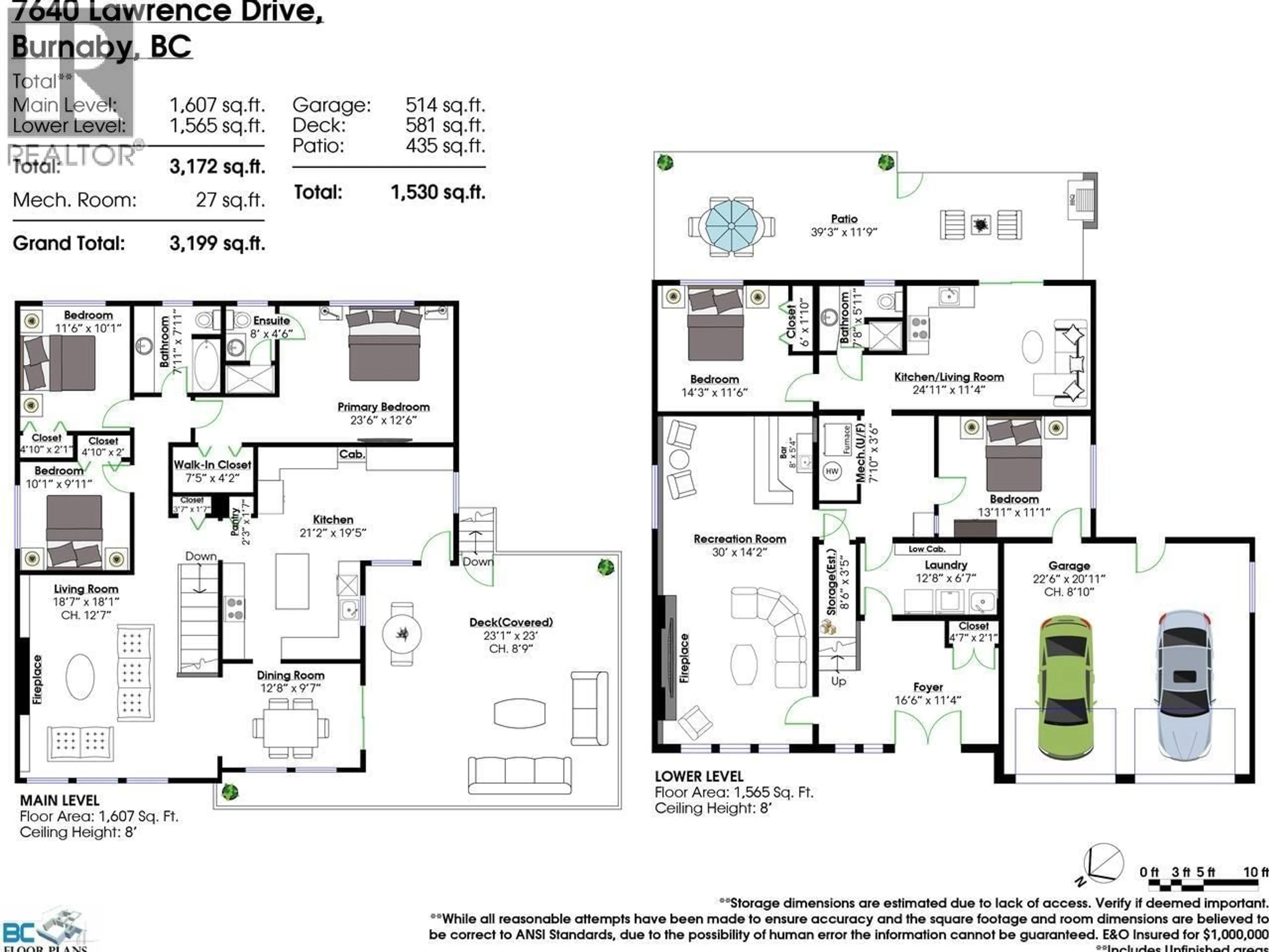 Floor plan for 7640 LAWRENCE DRIVE, Burnaby British Columbia V5A1T6