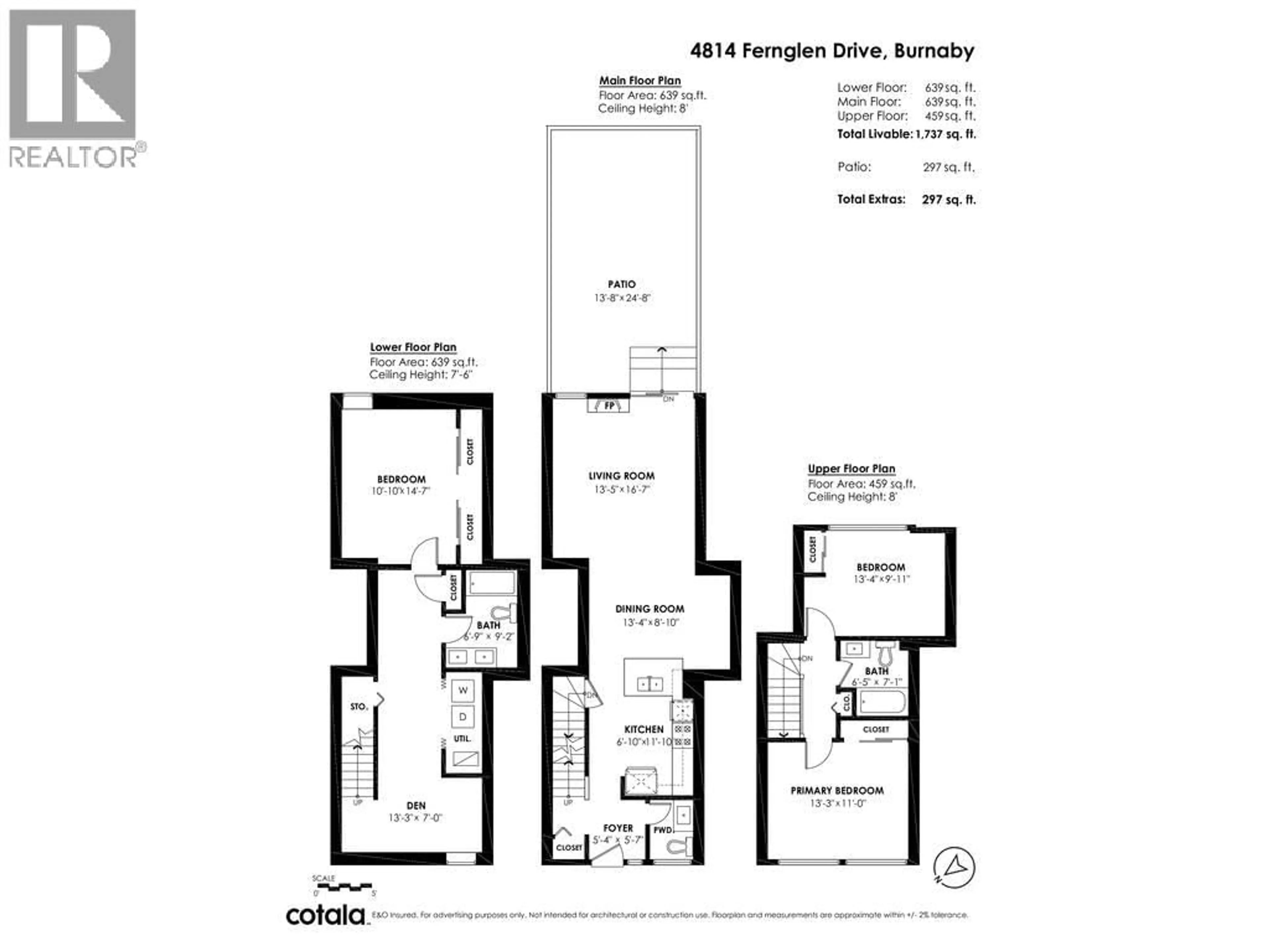 Floor plan for 4814 FERNGLEN DRIVE, Burnaby British Columbia V5G3V7