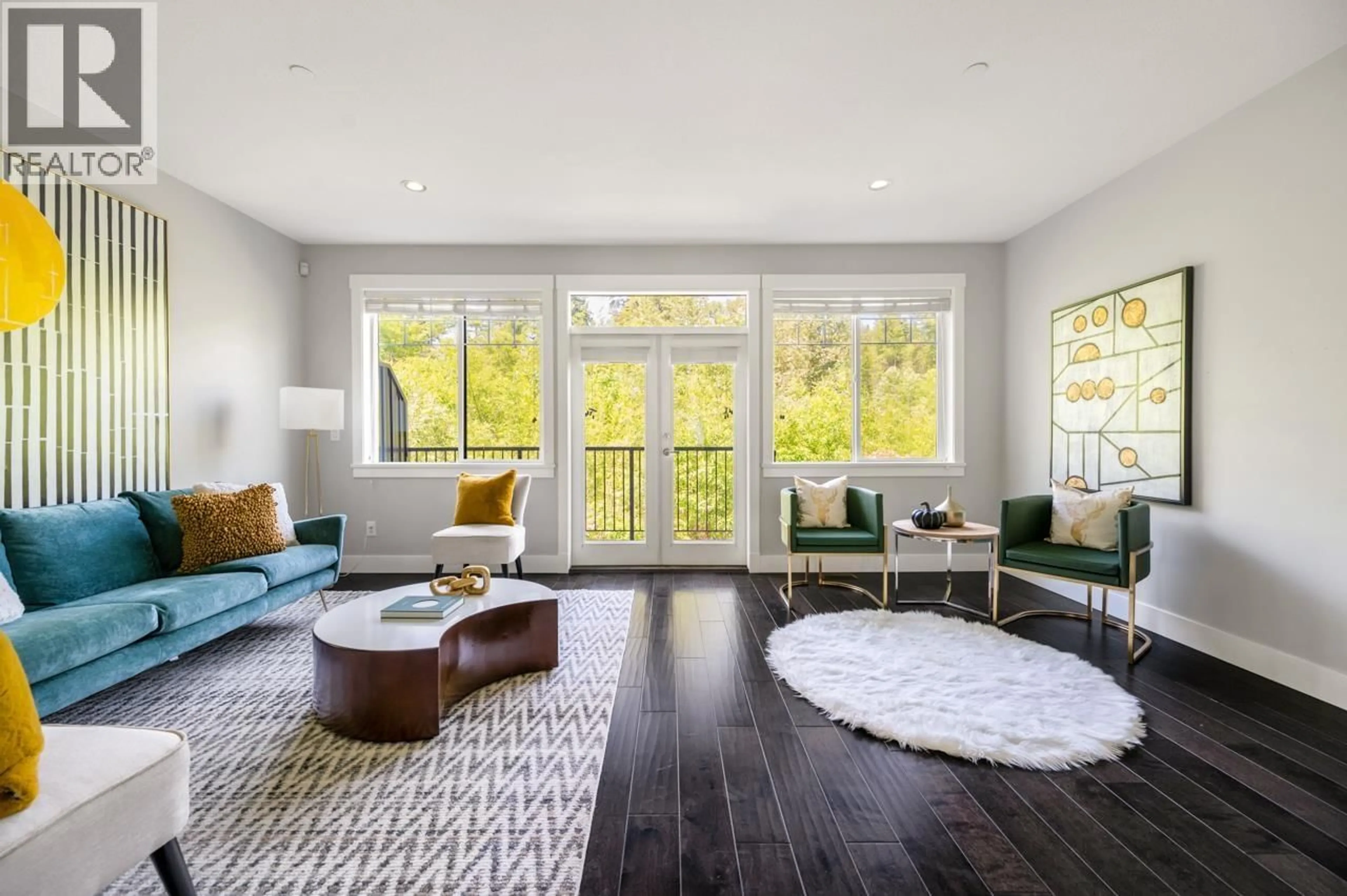 Living room with furniture, wood/laminate floor for 6 - 23709 111A AVENUE, Maple Ridge British Columbia V2W0E5