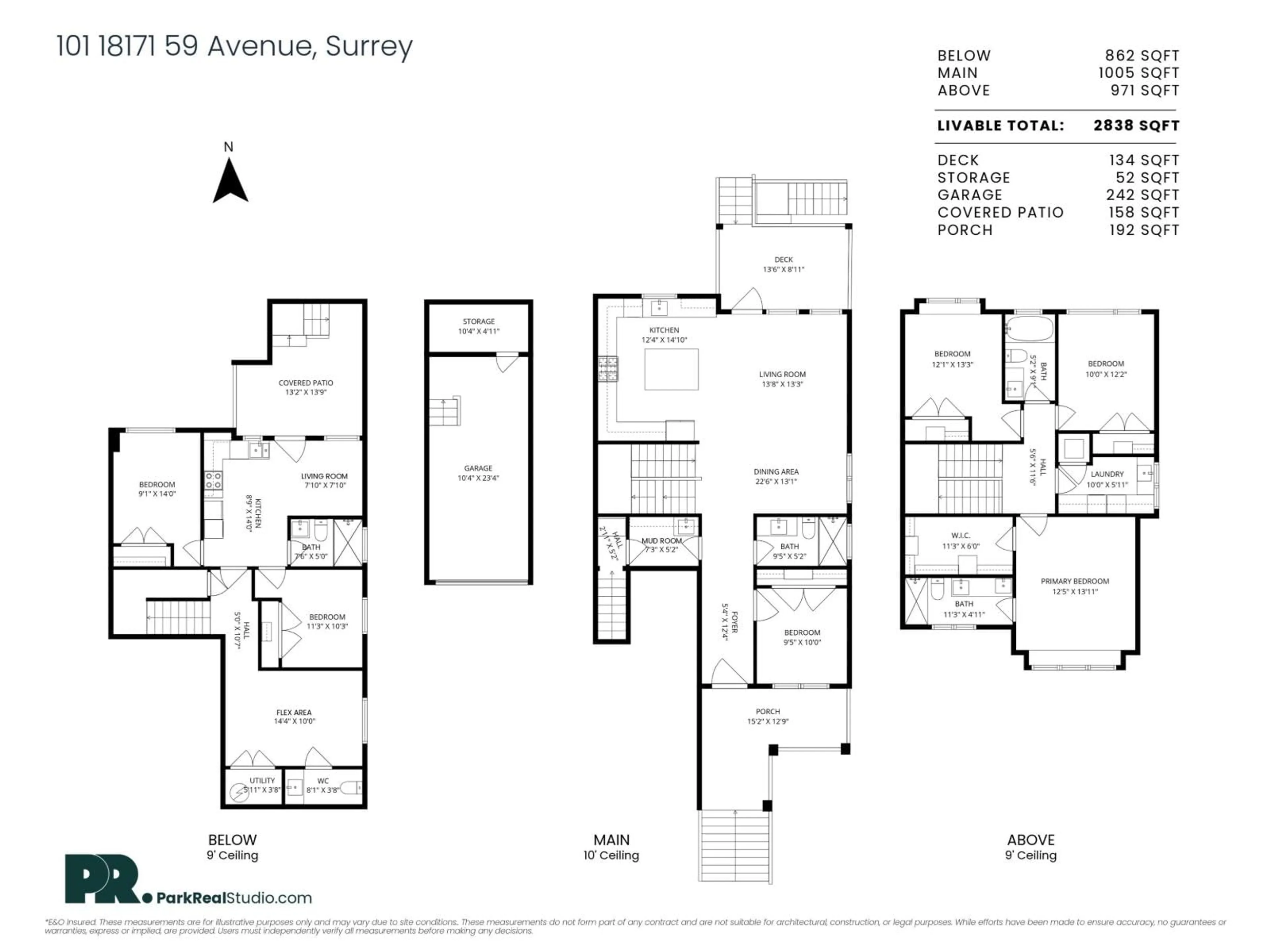 Floor plan for 101 - 18171 59 AVENUE, Surrey British Columbia V3S5R8