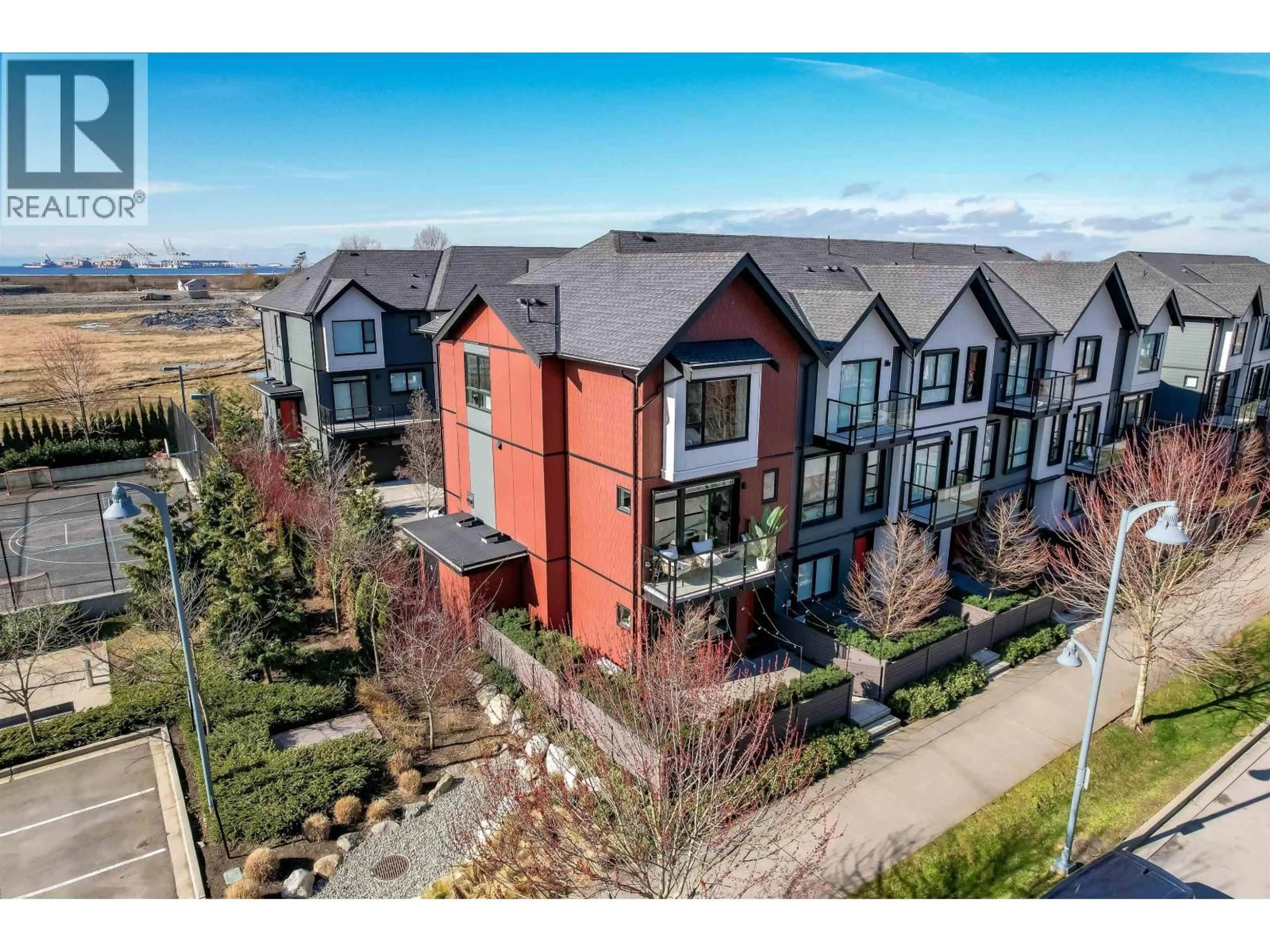 A pic from outside/outdoor area/front of a property/back of a property/a pic from drone, mountain view for 111 - 4662 HEMLOCK WAY, Tsawwassen British Columbia V4M0G1