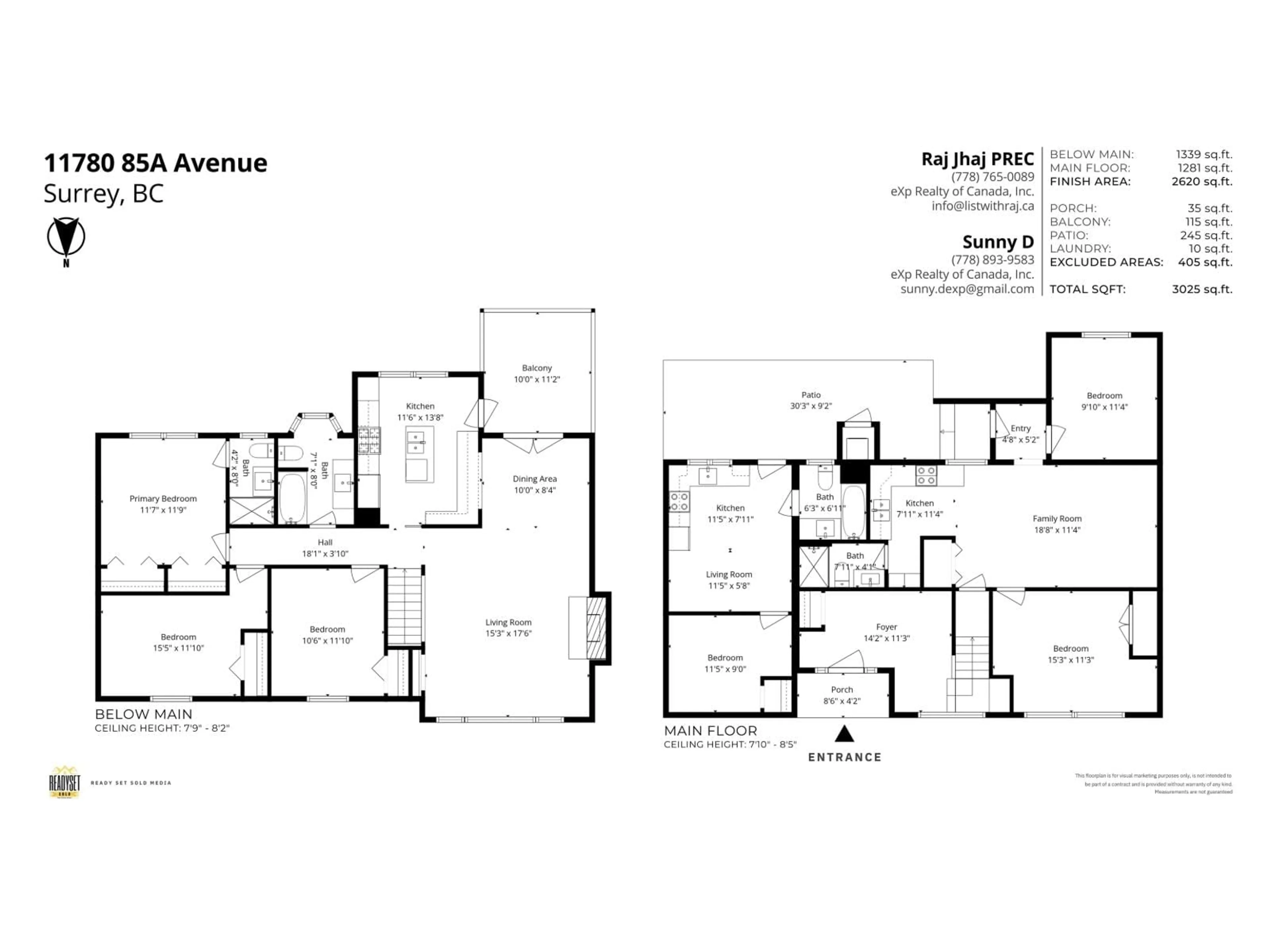 Floor plan for 11780 85A AVENUE, Delta British Columbia V4C2V6