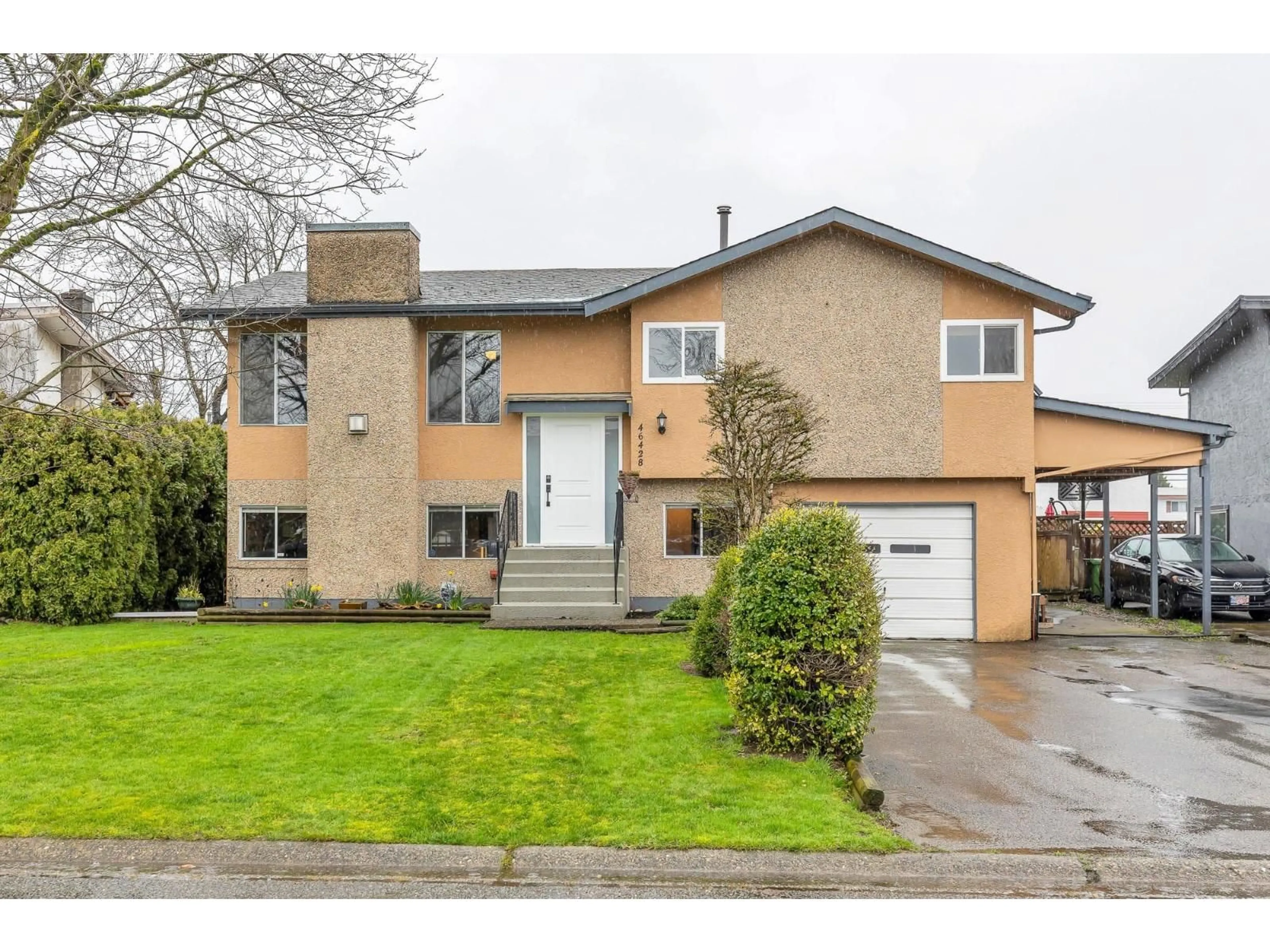 Home with brick exterior material, street for 46428 ANGELA AVENUE, Chilliwack British Columbia V2P7B3
