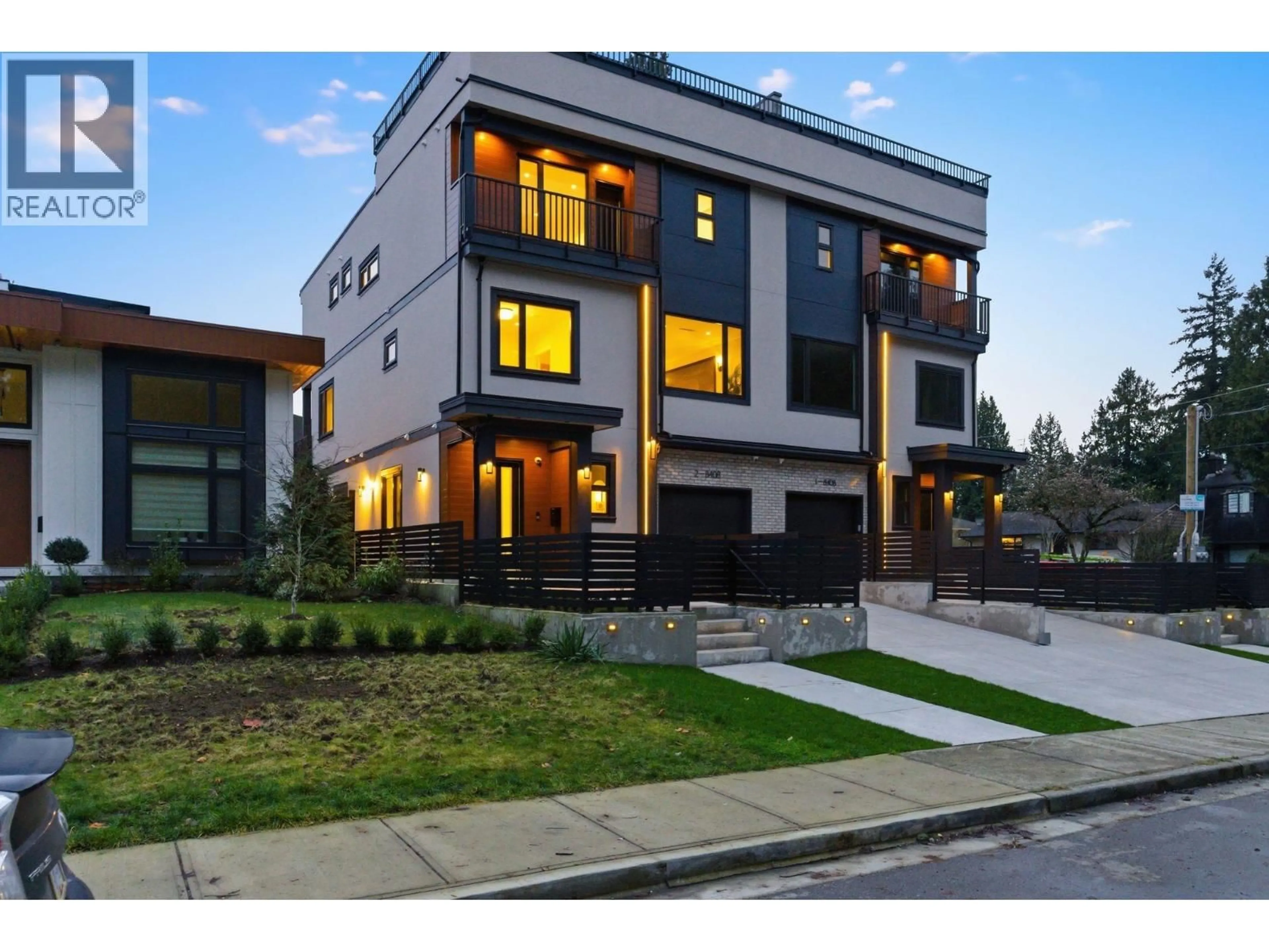 Home with brick exterior material, street for 2 - 8408 17TH AVENUE, Burnaby British Columbia V3N1N2