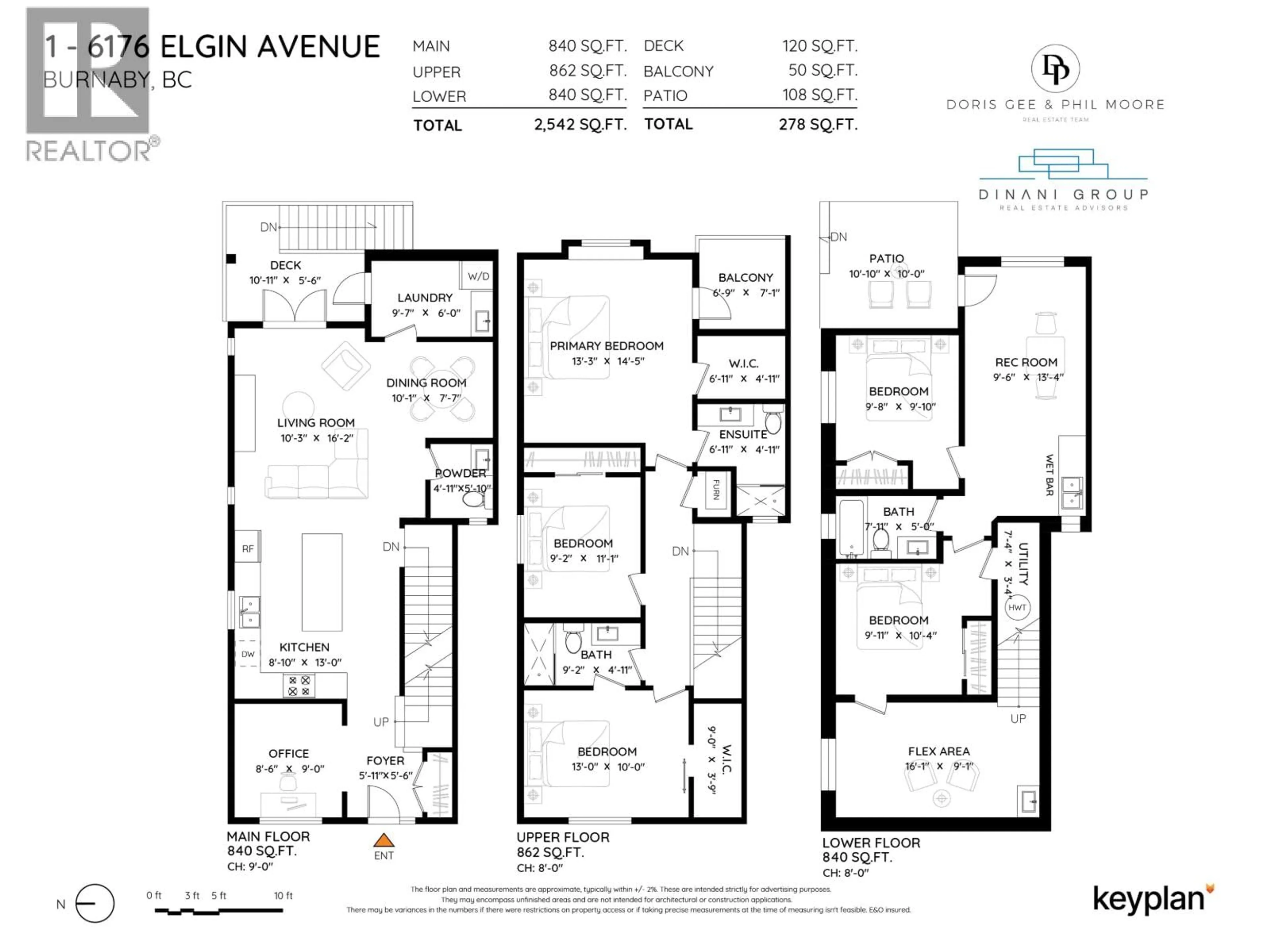 Floor plan for 1 - 6176 ELGIN AVENUE, Burnaby British Columbia V5H3S4