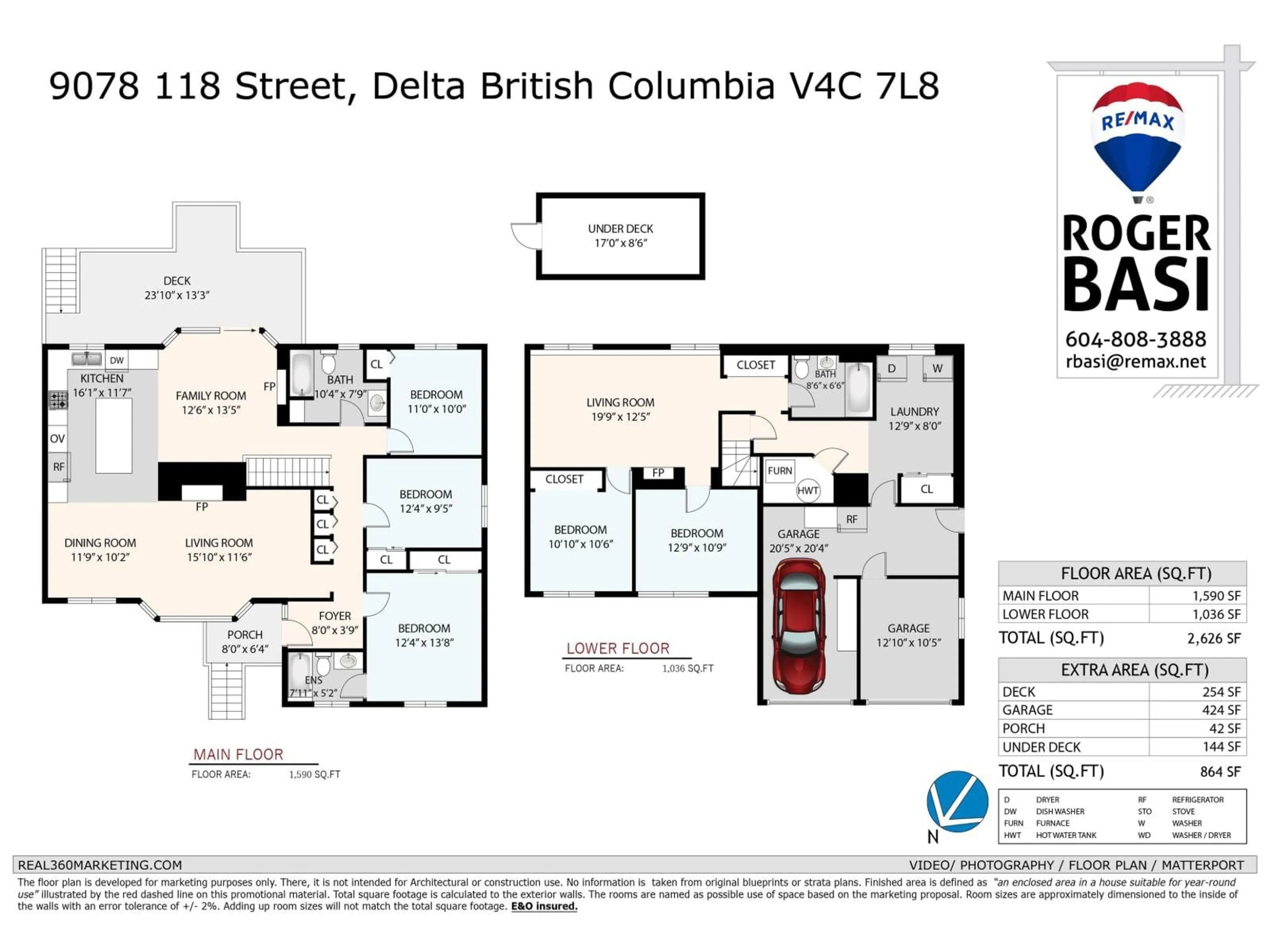 Floor plan for 9078 118 STREET, Delta British Columbia V4C7L8