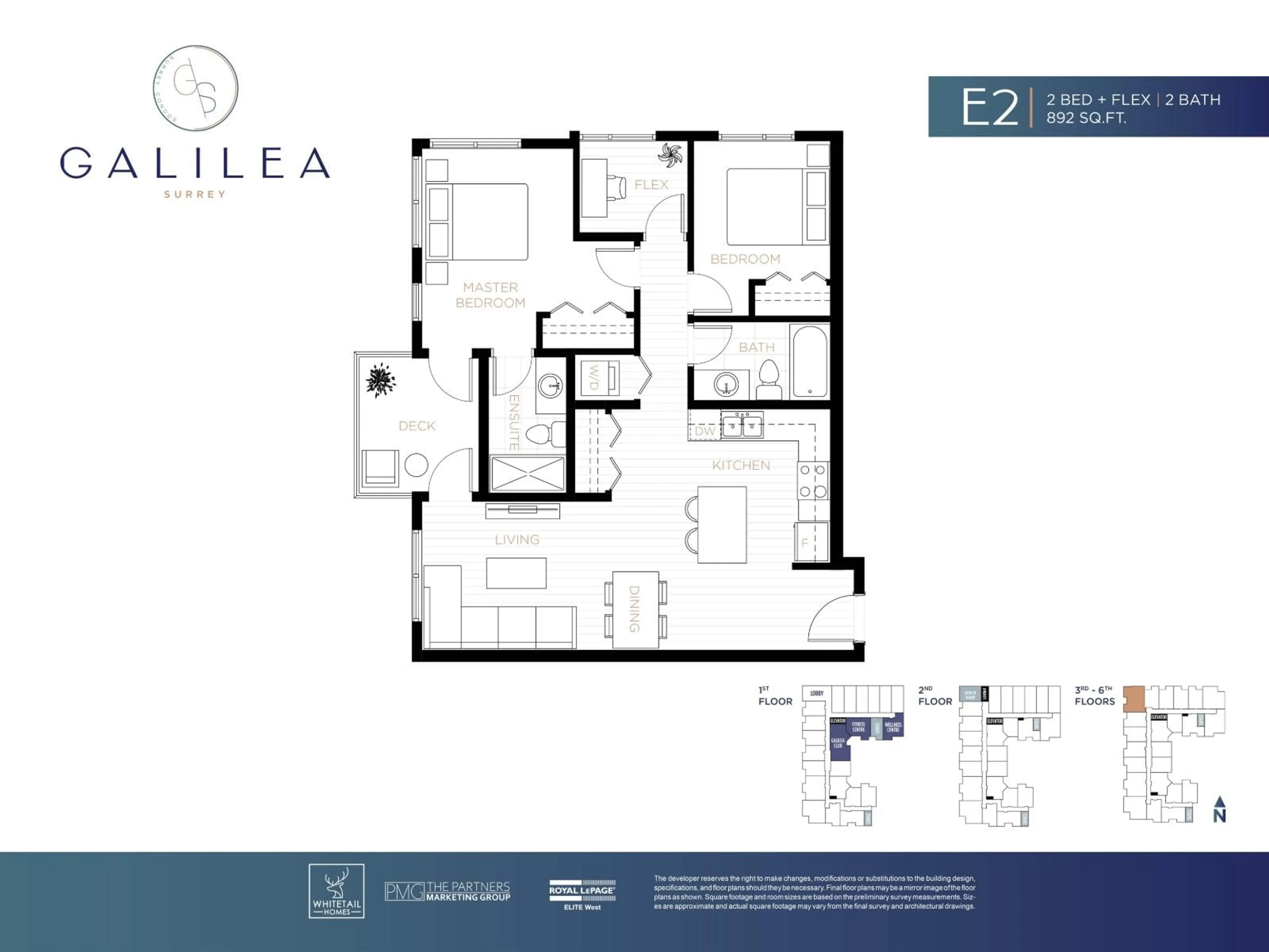 Floor plan for 613 - 13458 95 AVENUE, Surrey British Columbia V3V0H1