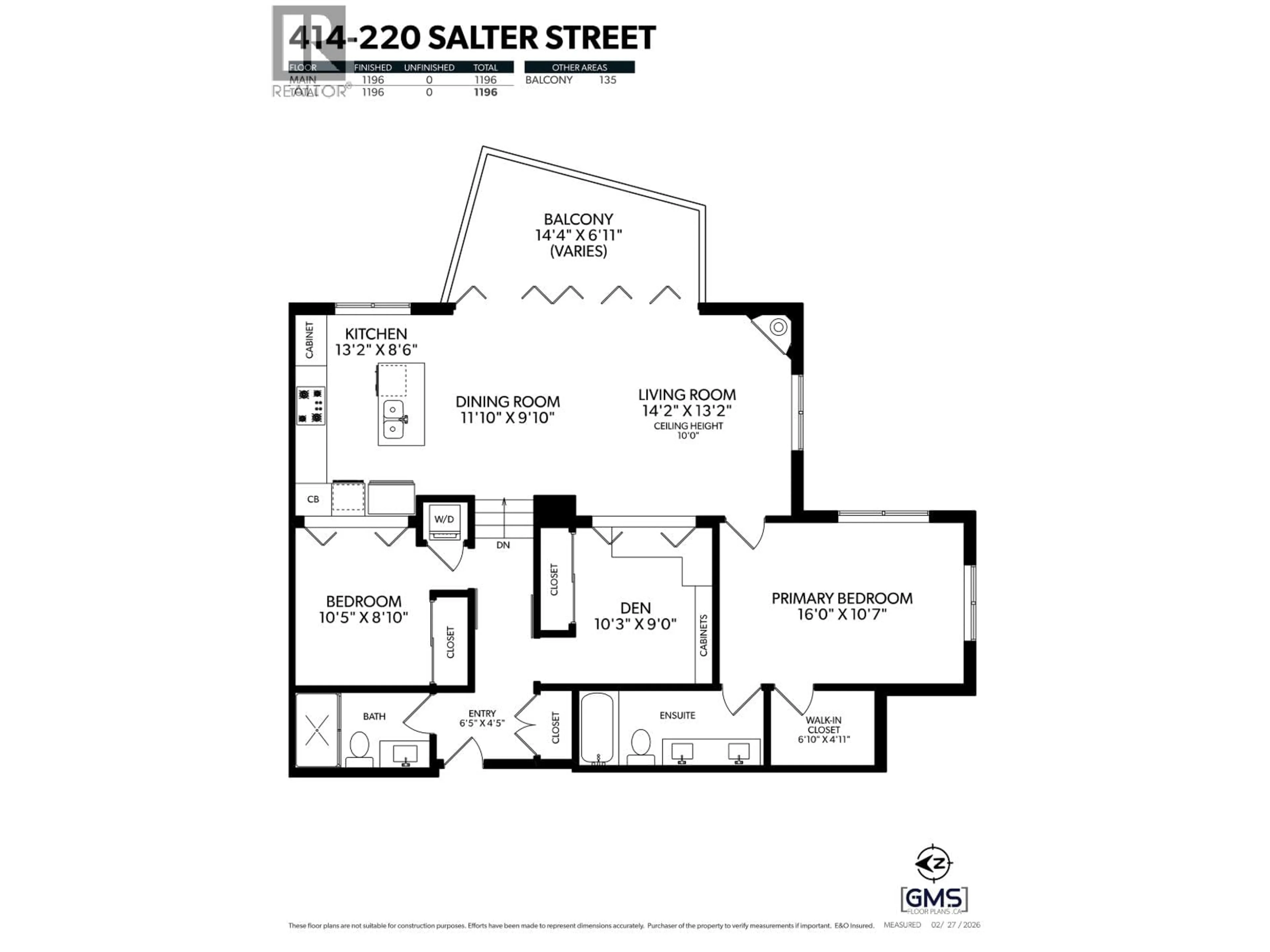 Floor plan for 414 - 220 SALTER STREET, New Westminster British Columbia V3M0H4