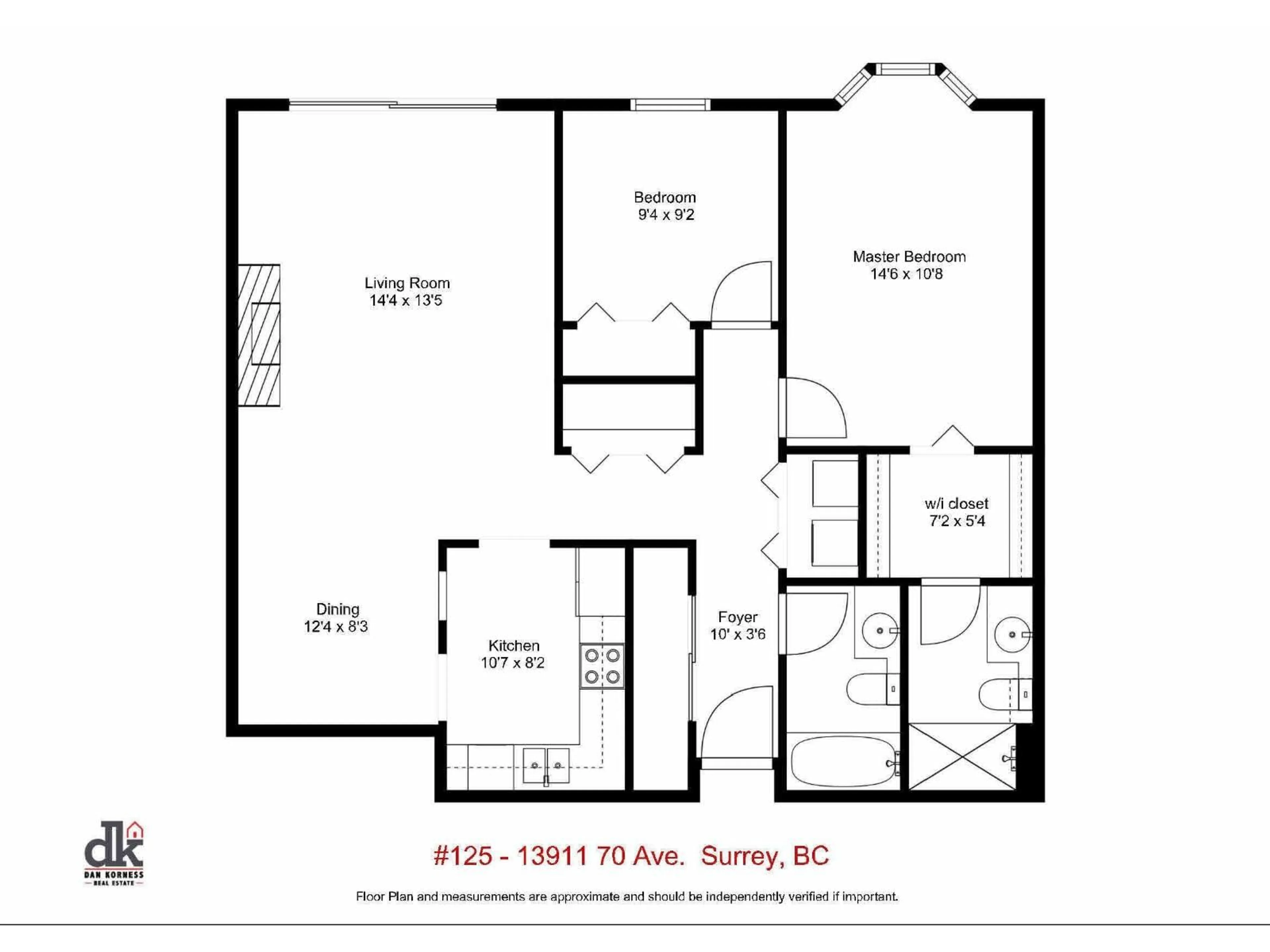 Floor plan for 125 - 13911 70 AVENUE, Surrey British Columbia V3W6B4