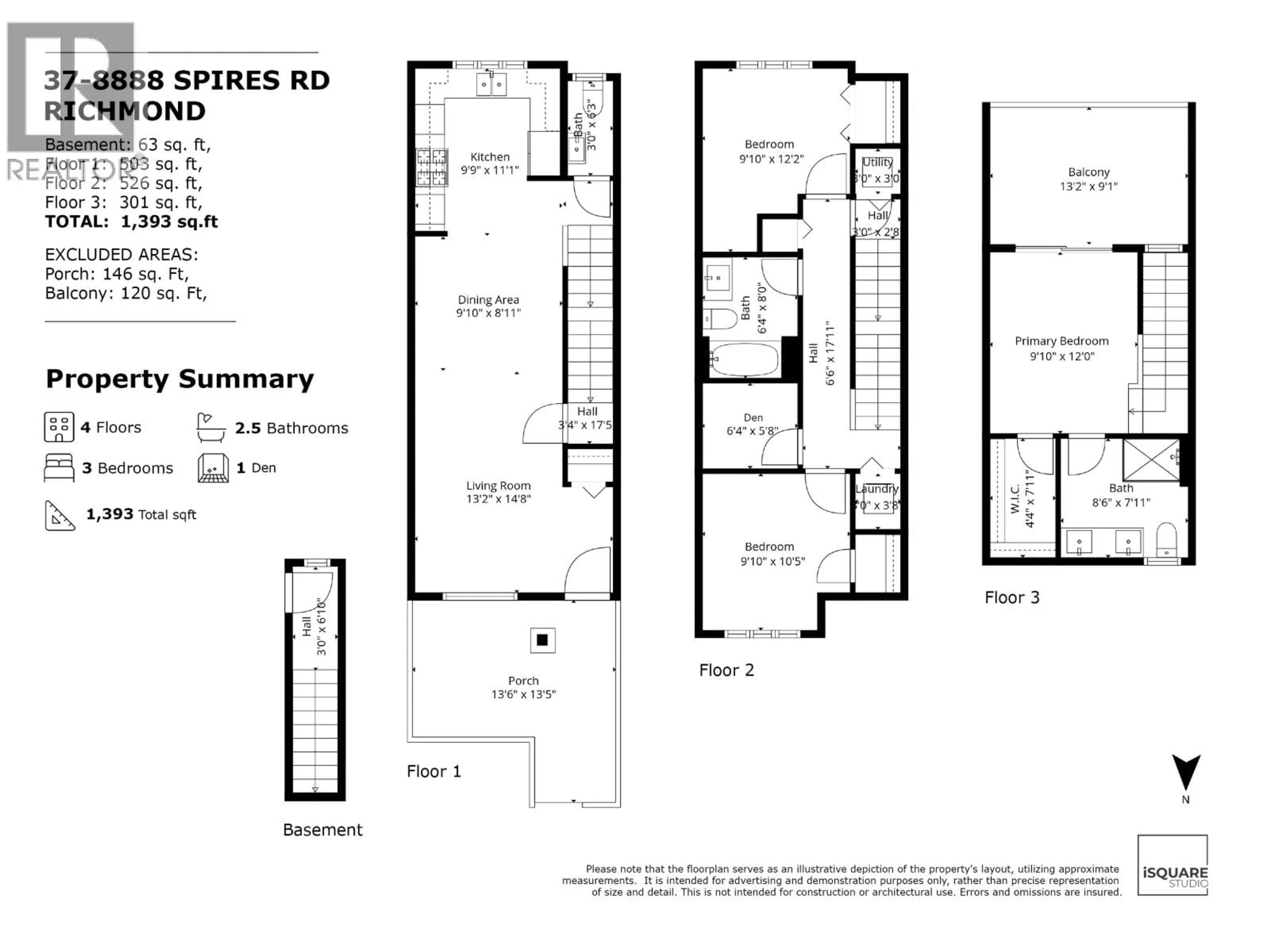 Floor plan for 37 - 8888 SPIRES ROAD, Richmond British Columbia V6Y1W6