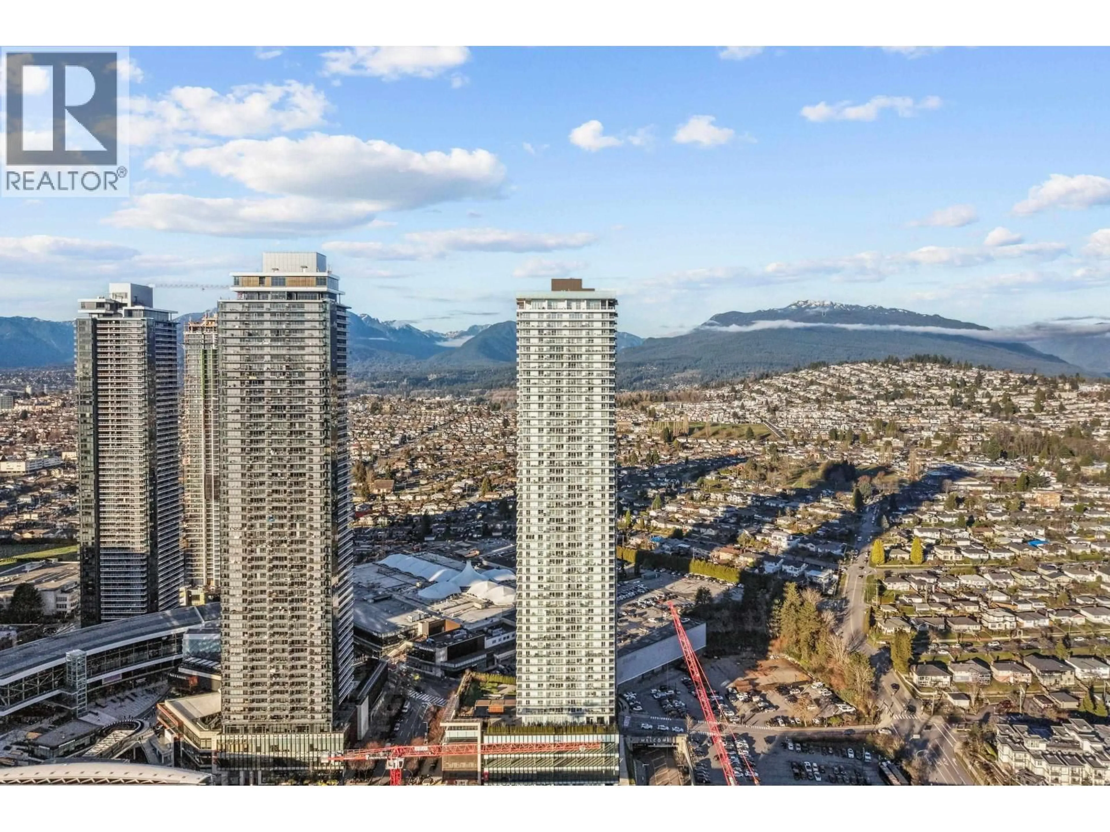 A pic from outside/outdoor area/front of a property/back of a property/a pic from drone, city buildings view from balcony for 1804 - 4650 BRENTWOOD BOULEVARD, Burnaby British Columbia V5C0M3