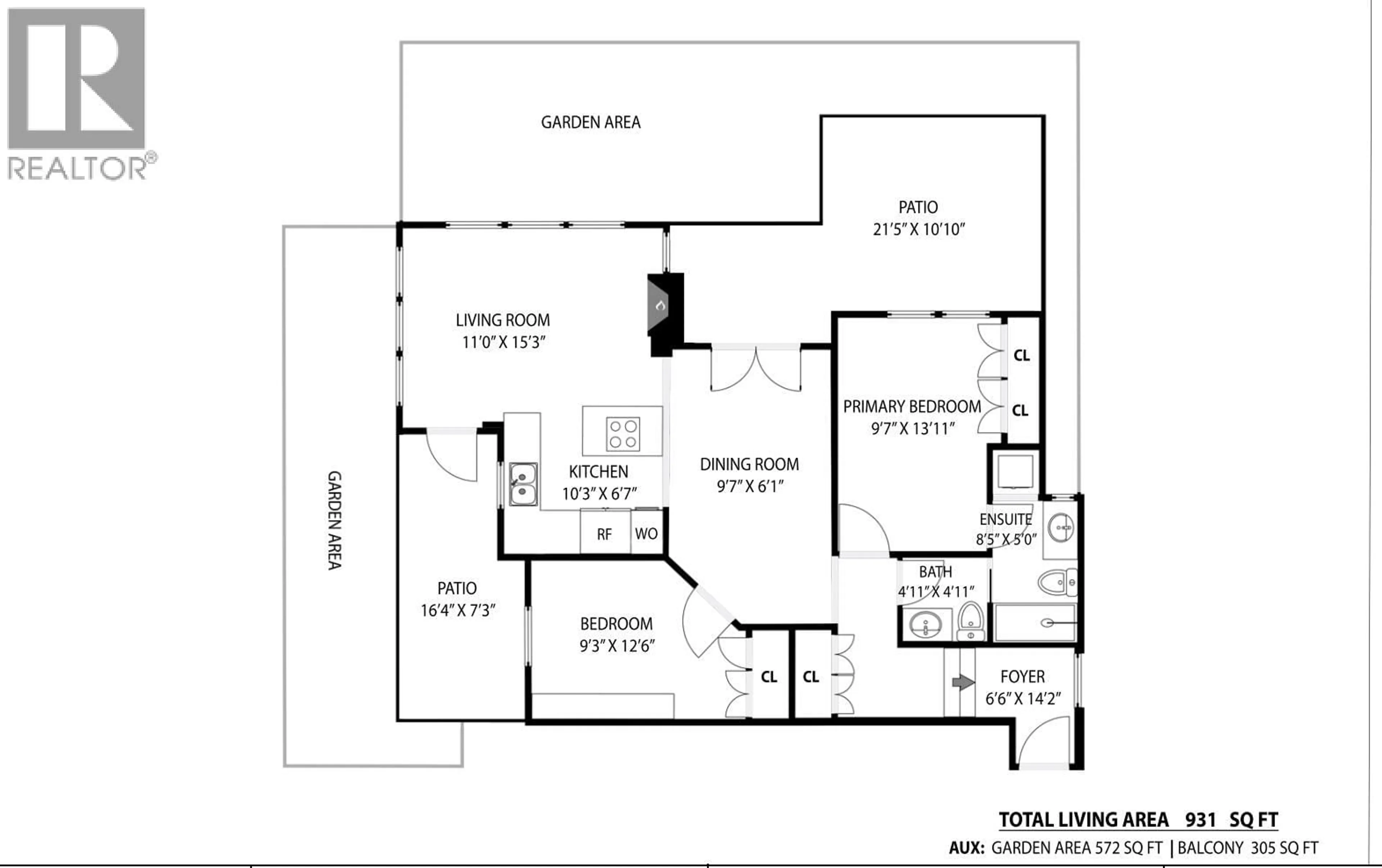 Floor plan for 103 - 828 GILFORD STREET, Vancouver British Columbia V6G2N6