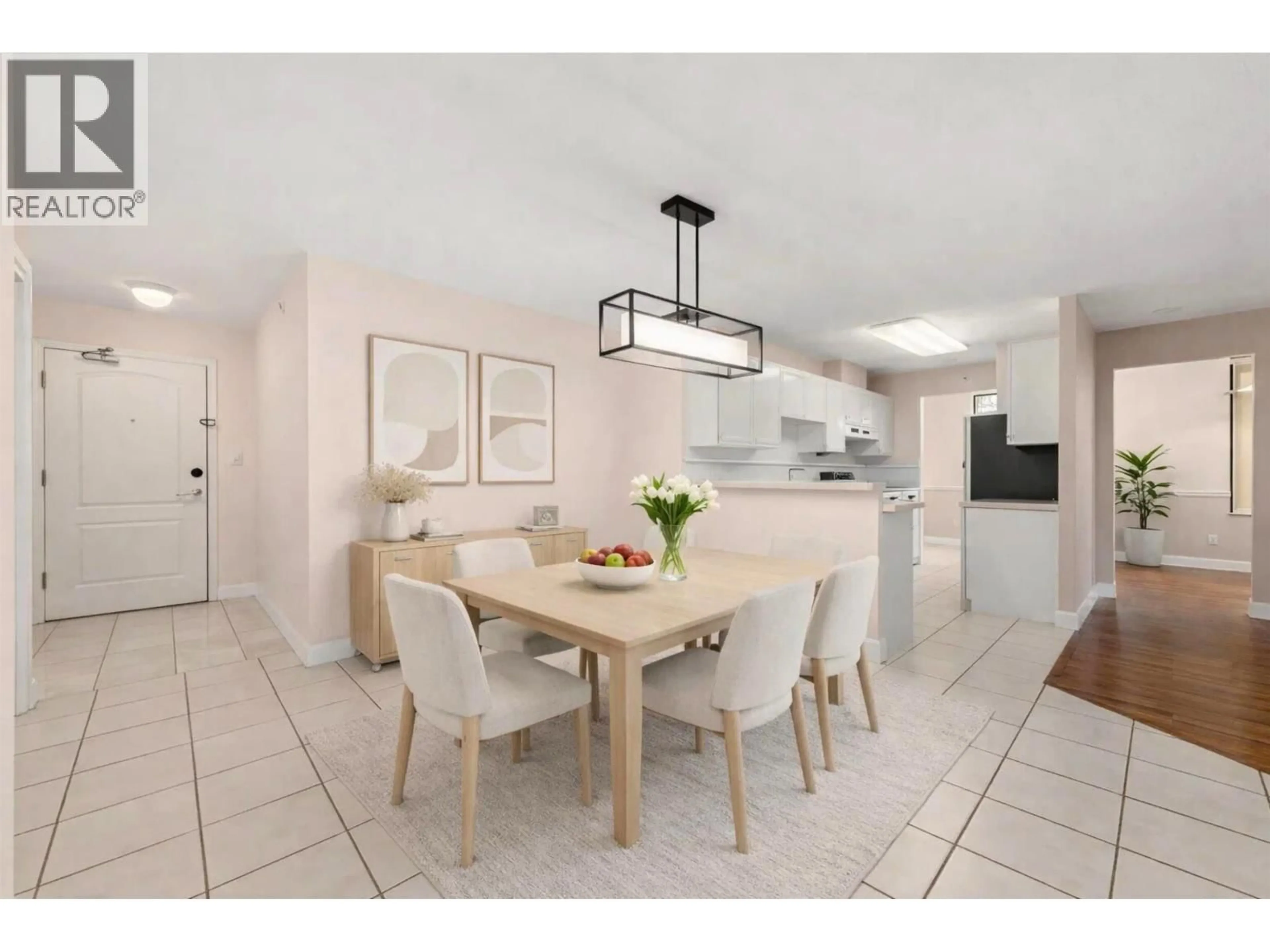 Open concept kitchen, ceramic/tile floor for 306 - 6622 SOUTHOAKS CRESCENT, Burnaby British Columbia V5E4K2