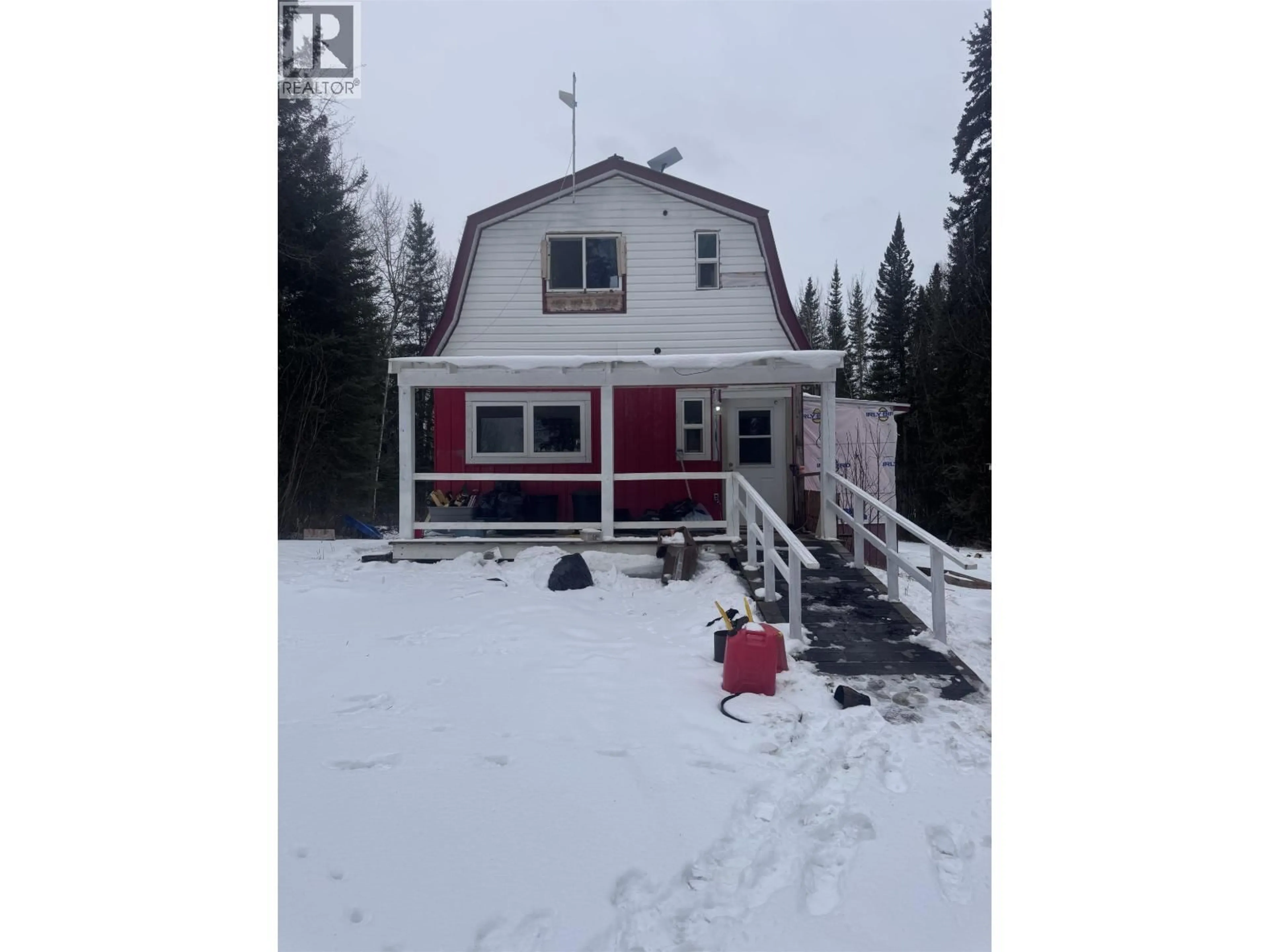 A pic from outside/outdoor area/front of a property/back of a property/a pic from drone, unknown for 12249 SACKNER PIT ROAD, Vanderhoof British Columbia V0J3A2