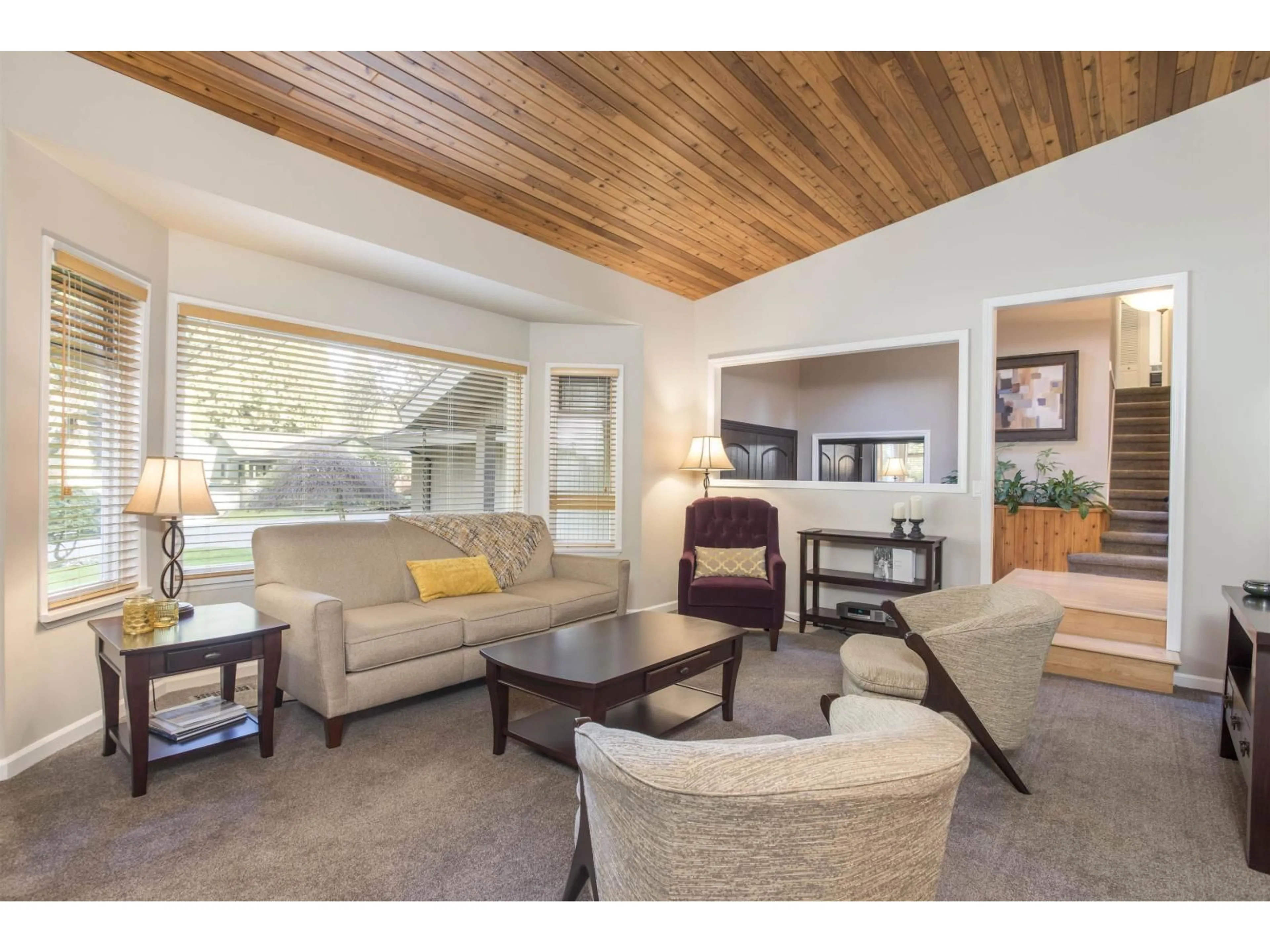 Living room with furniture, wood/laminate floor for 12688 18A AVENUE, Surrey British Columbia V4A5V2