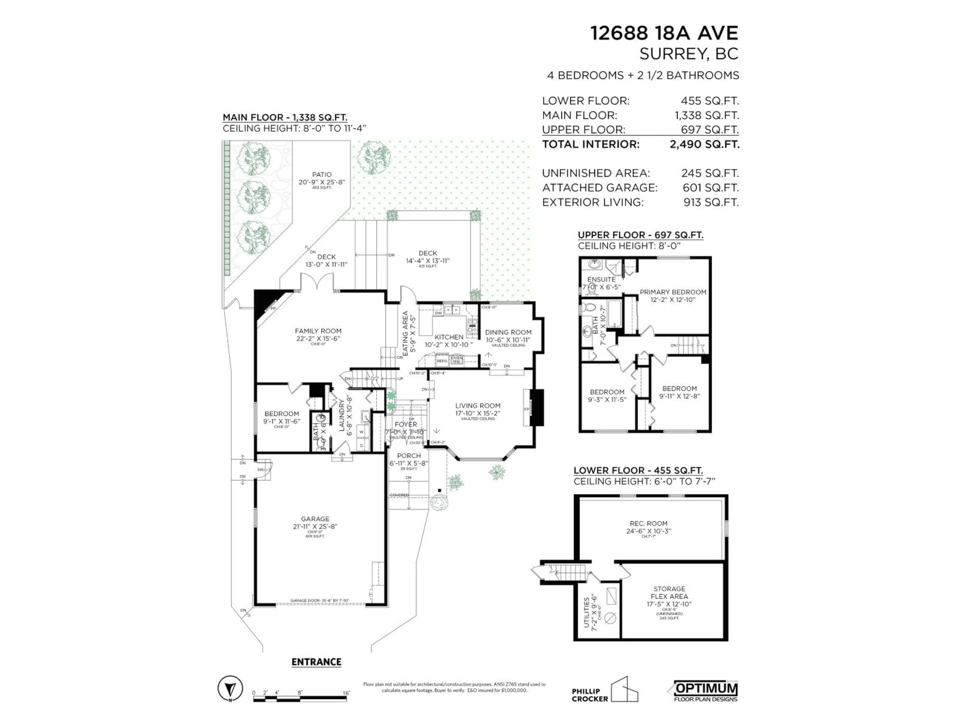 Floor plan for 12688 18A AVENUE, Surrey British Columbia V4A5V2