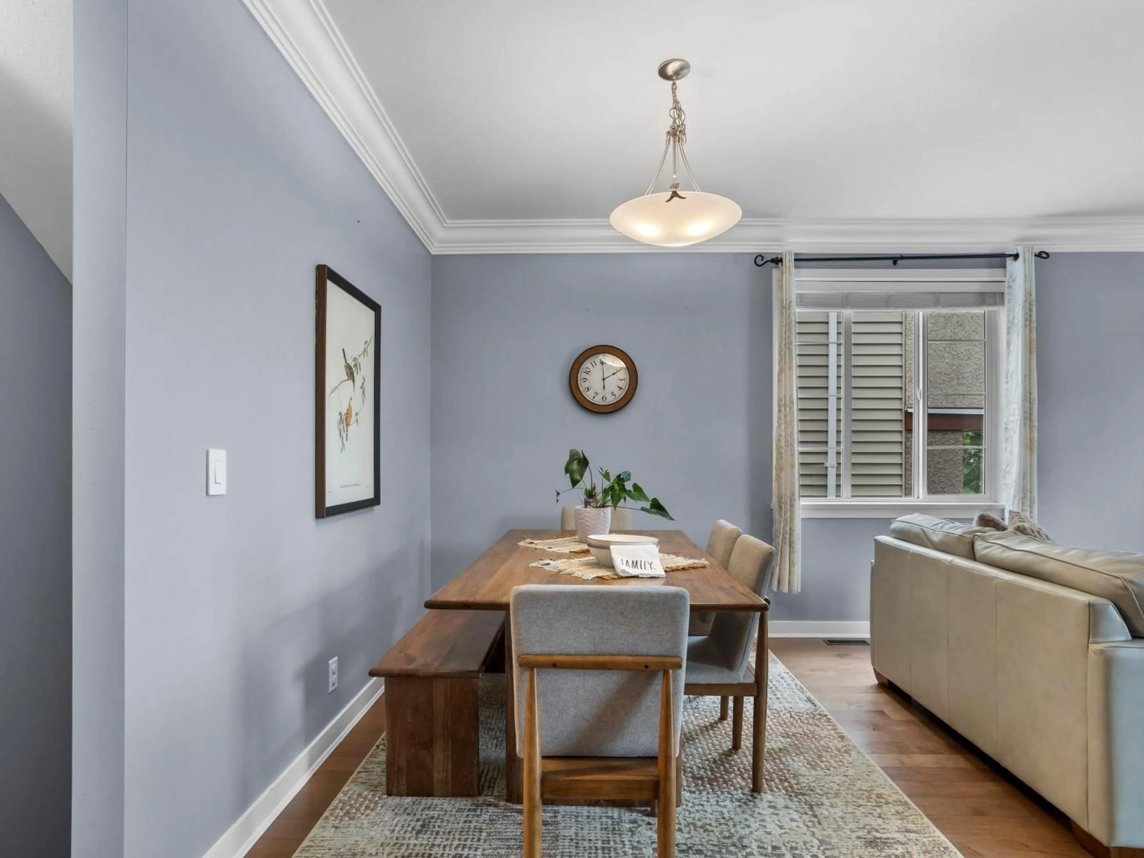 Dining room, wood/laminate floor for 43 - 35626 MCKEE ROAD, Abbotsford British Columbia V3G2L6