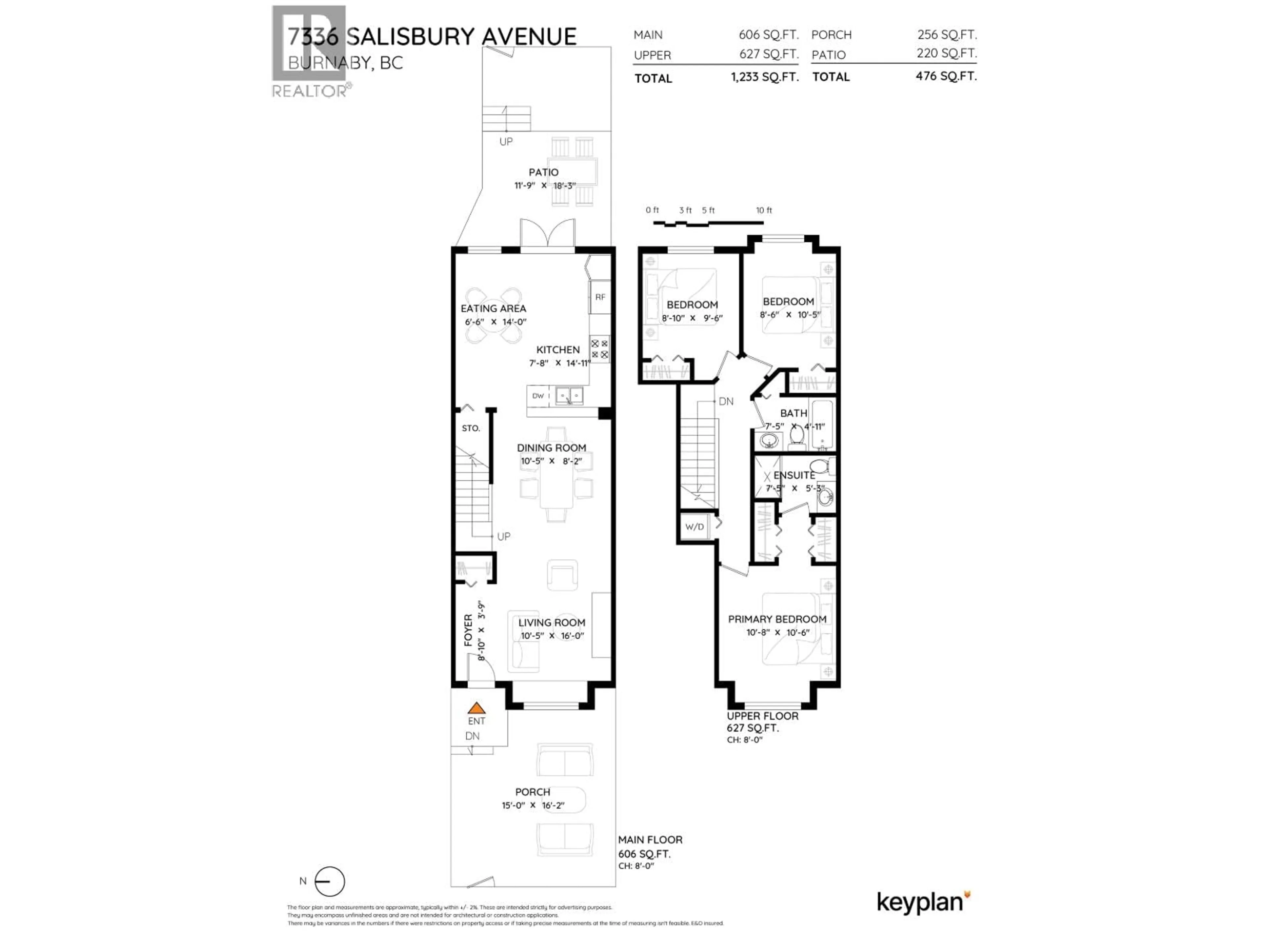 Floor plan for 7336 SALISBURY AVENUE, Burnaby British Columbia V5E2A3