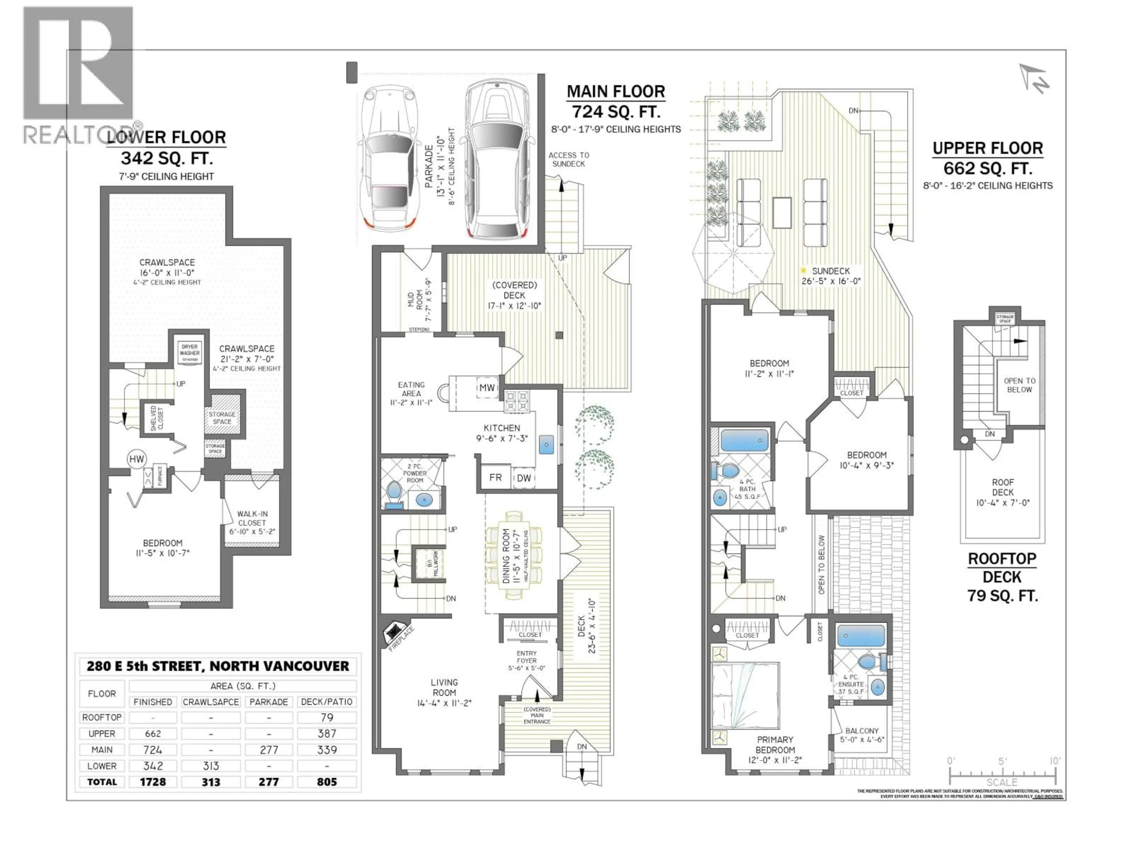 Floor plan for 280 5TH STREET, North Vancouver British Columbia V7L1L7