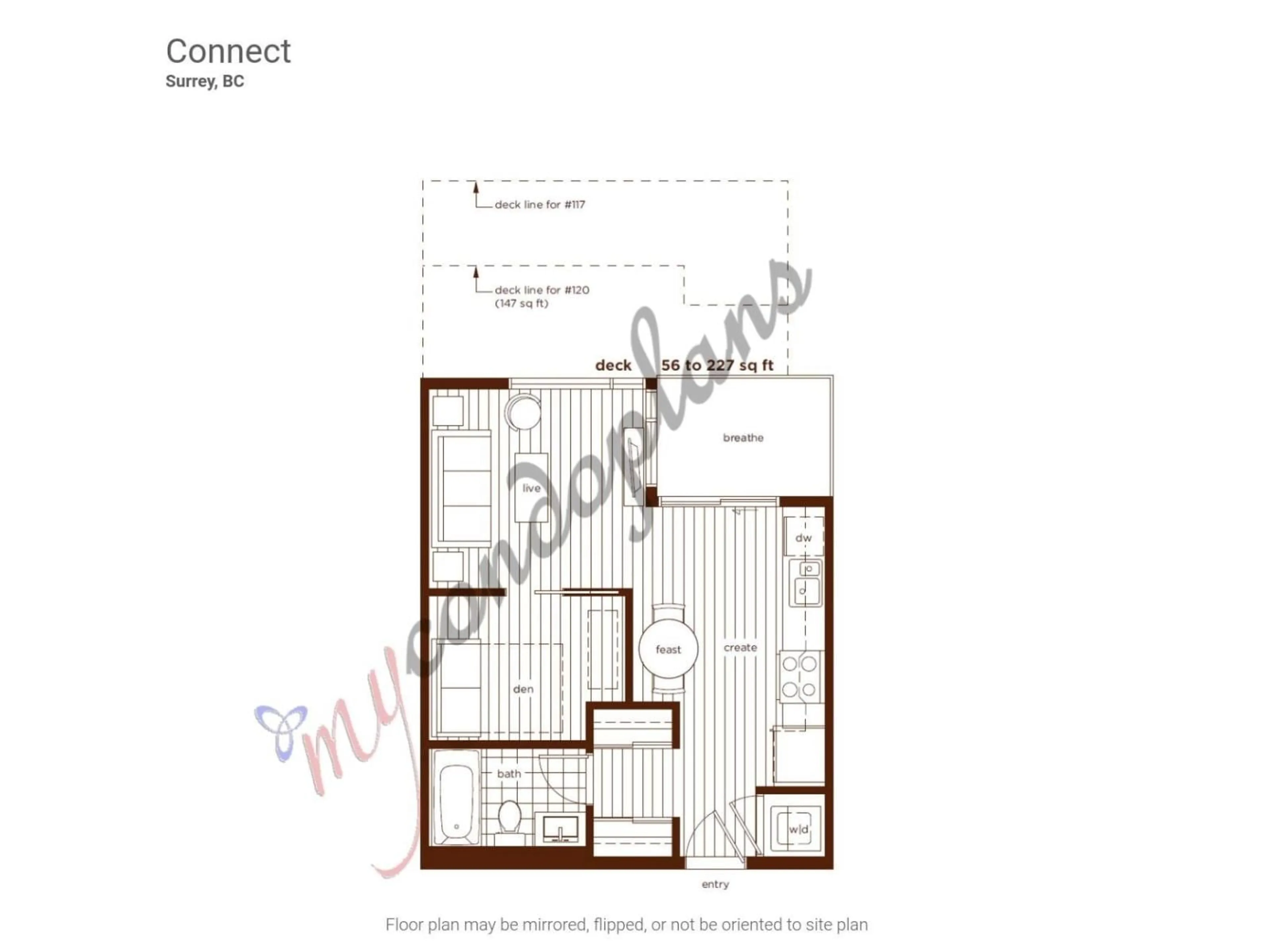 Floor plan for 120 - 13228 OLD YALE ROAD, Surrey British Columbia V3T0K3