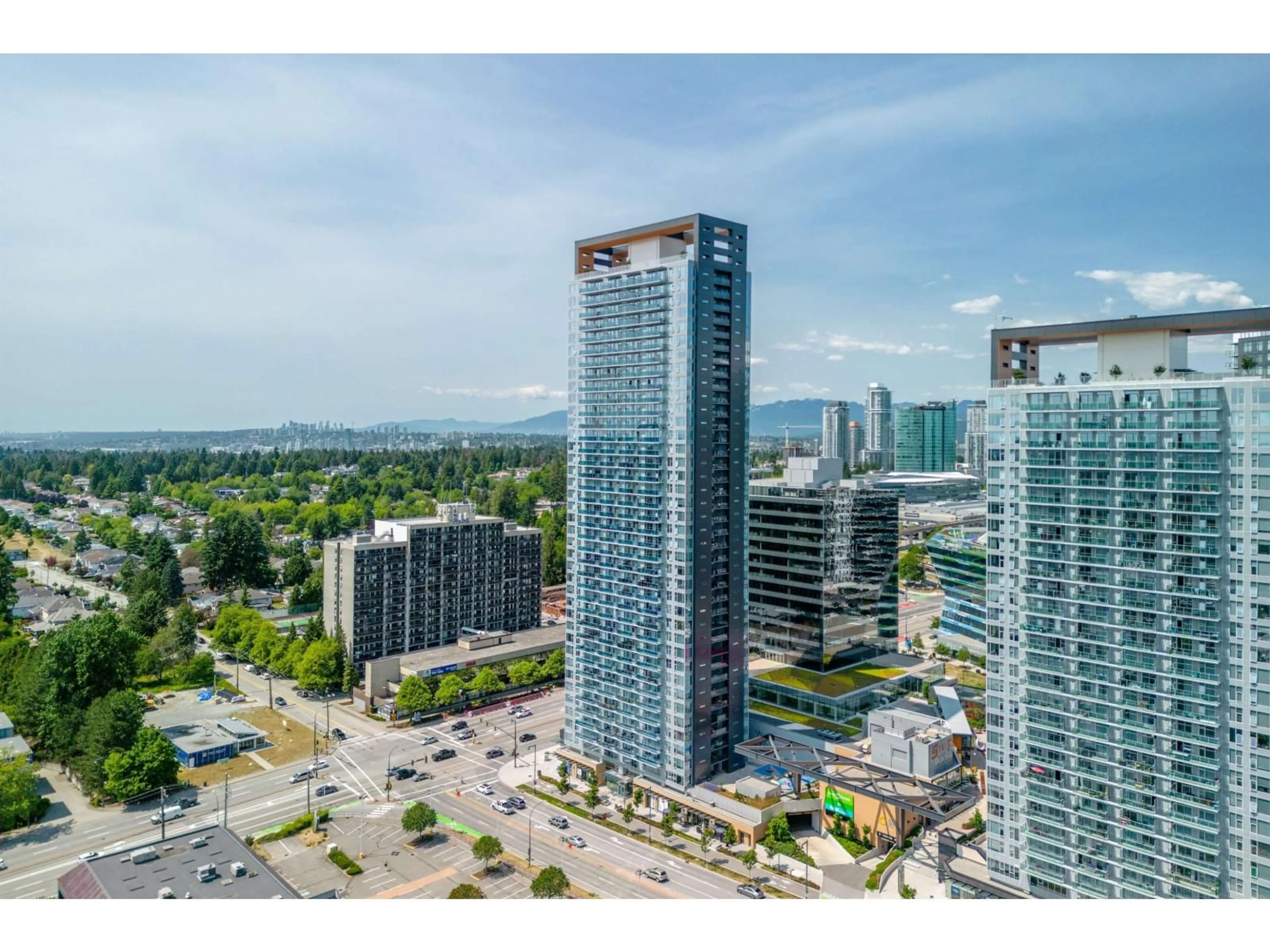 A pic from outside/outdoor area/front of a property/back of a property/a pic from drone, city buildings view from balcony for 3803 - 13615 FRASER HIGHWAY, Surrey British Columbia V3T0P7