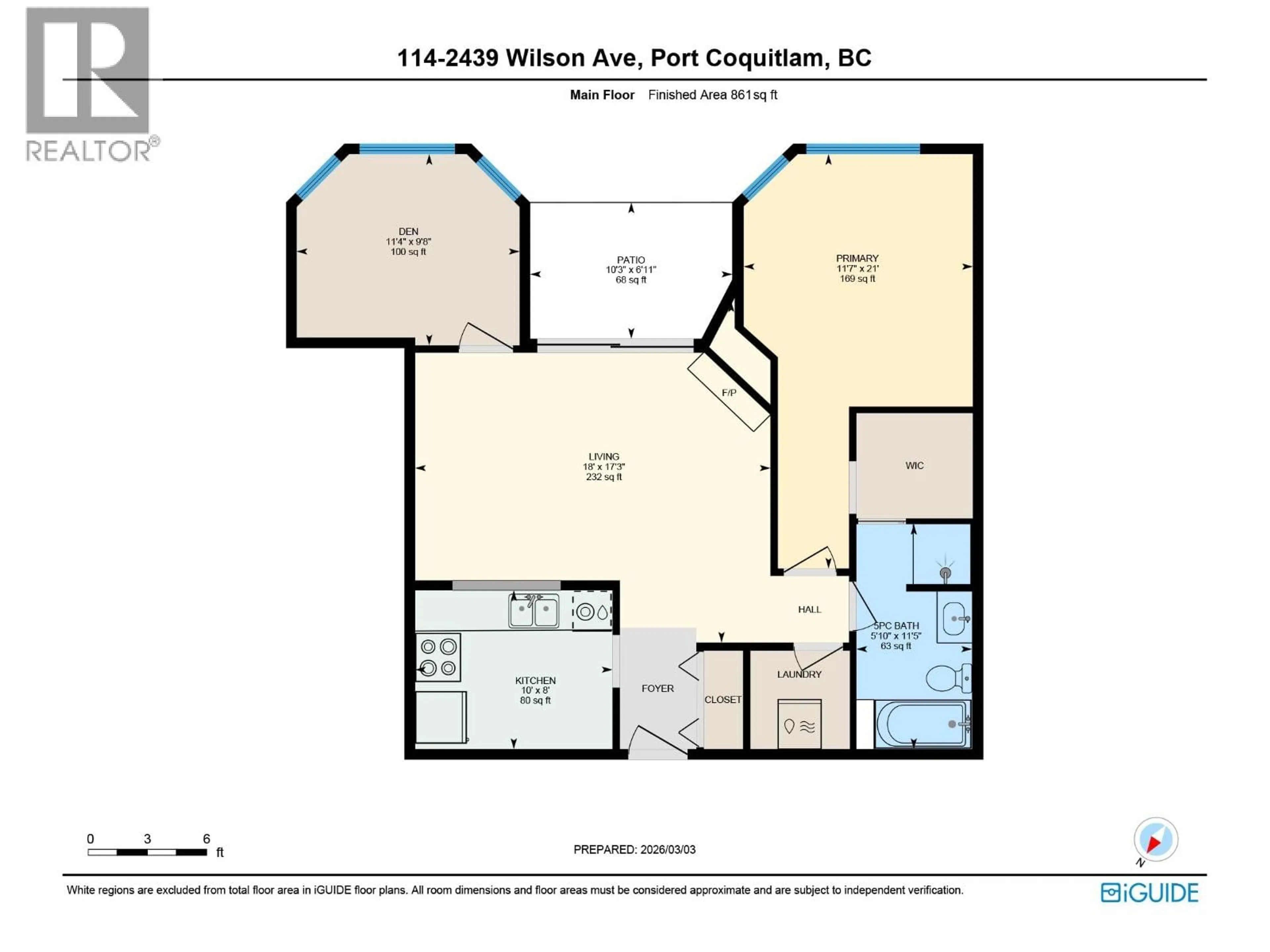 Floor plan for 114 - 2439 WILSON AVENUE, Port Coquitlam British Columbia V3C6H6