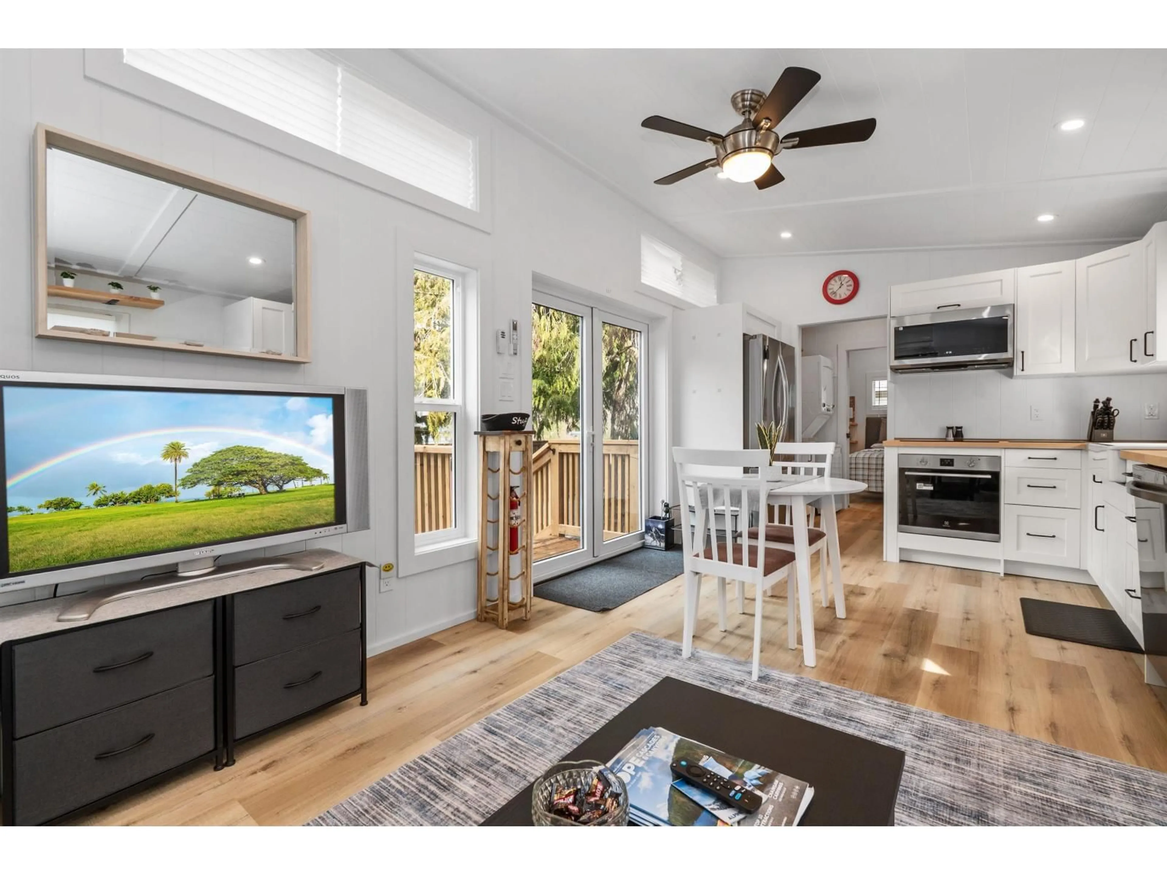 Open concept kitchen, wood/laminate floor for H113 STRAWBERRY LANE, Sunshine Valley British Columbia V0X1L5