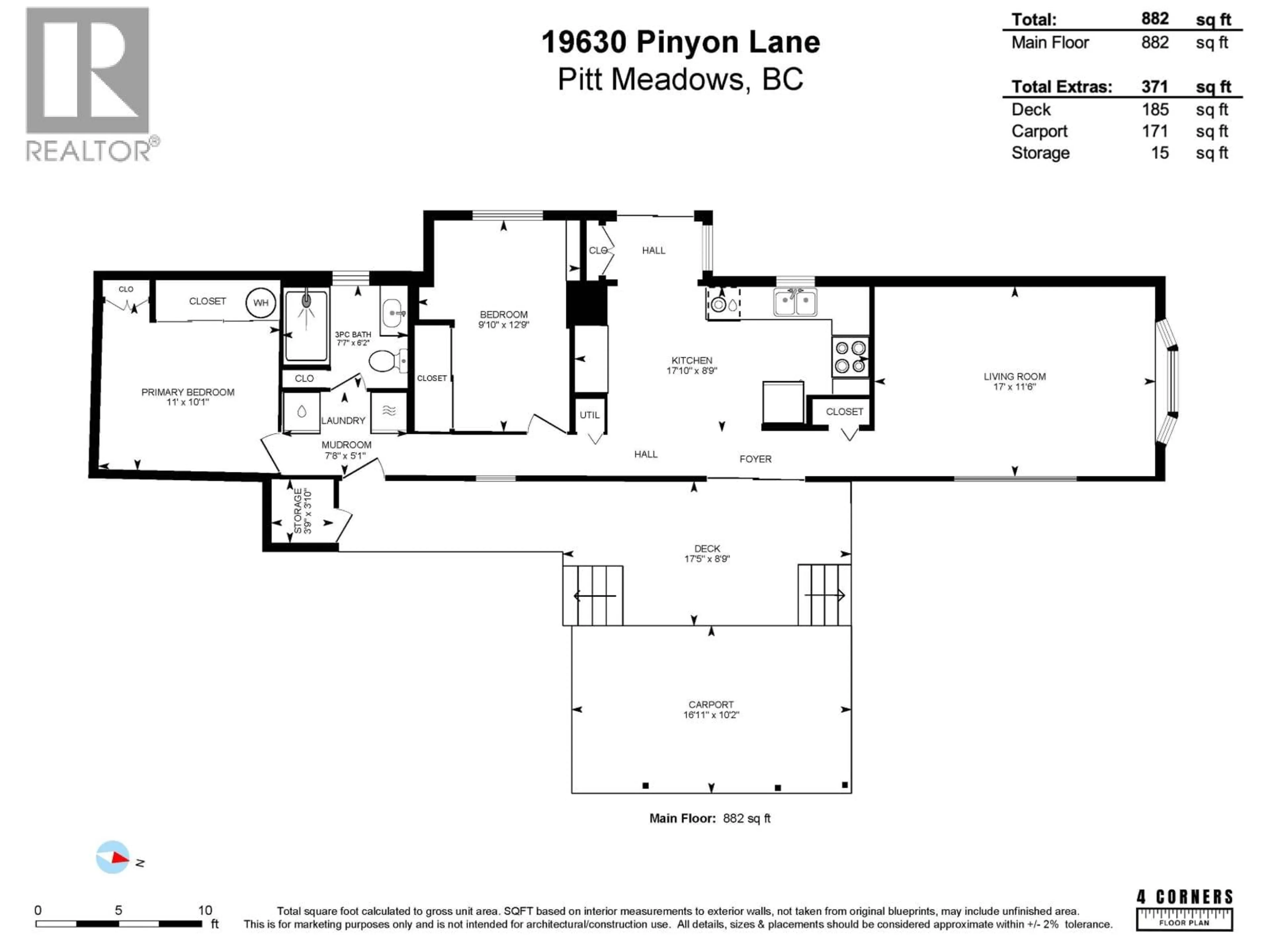 Floor plan for 77 - 19630 PINYON LANE, Pitt Meadows British Columbia V3Y1Z3