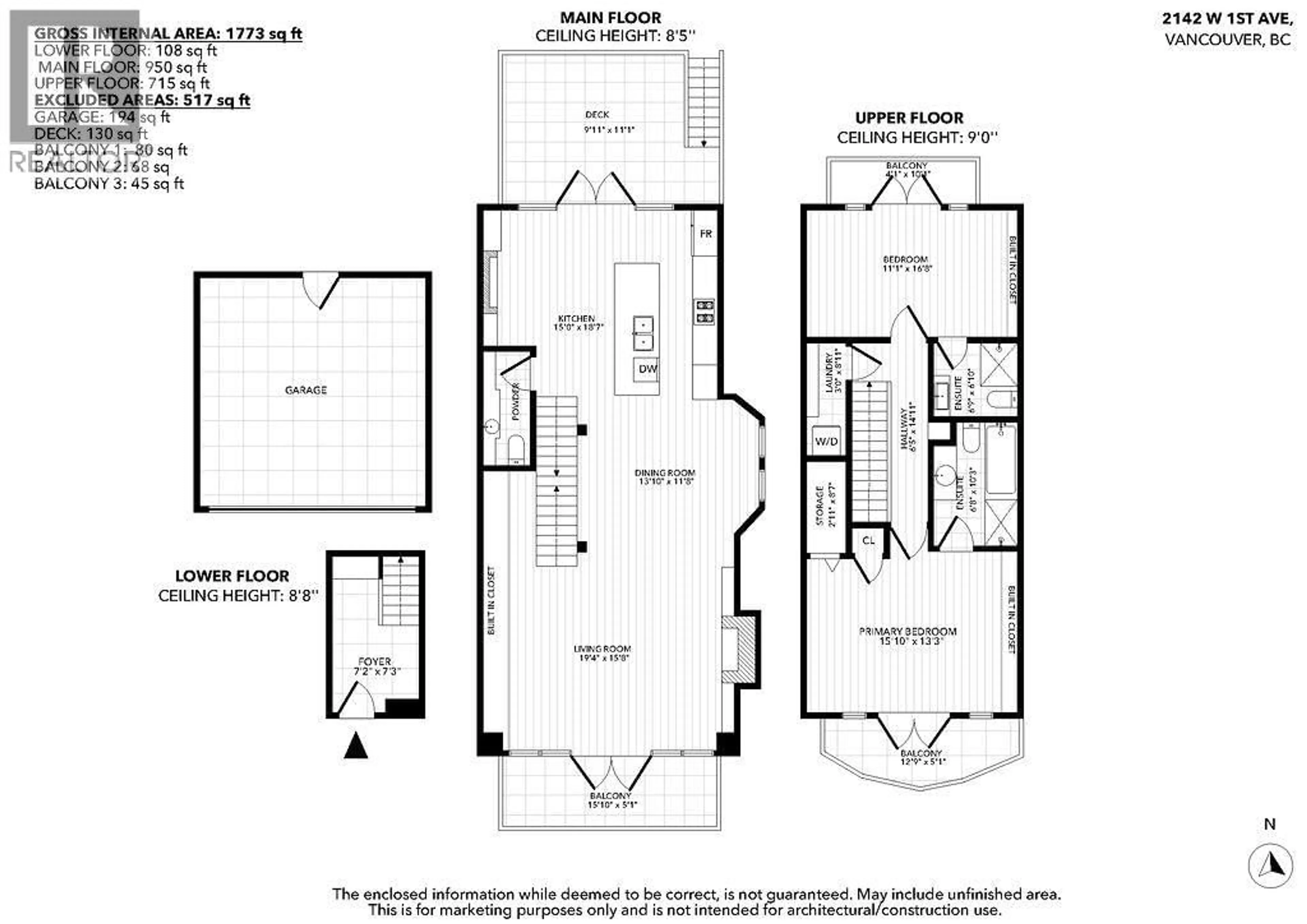 Floor plan for 2142 1ST AVENUE, Vancouver British Columbia V6K1E8