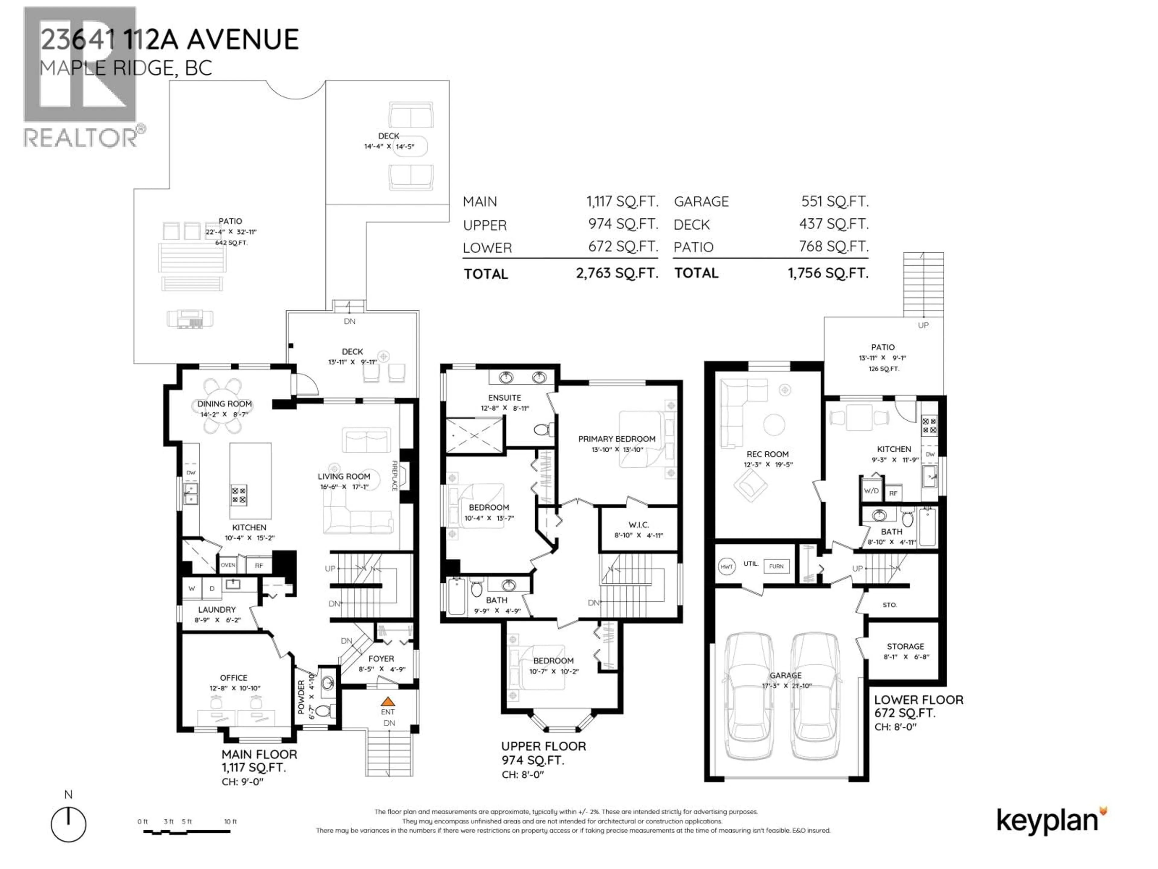 Floor plan for 23641 112A AVENUE, Maple Ridge British Columbia V2W0C8